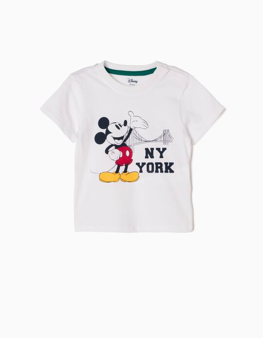 White T-Shirt, Mickey New York
