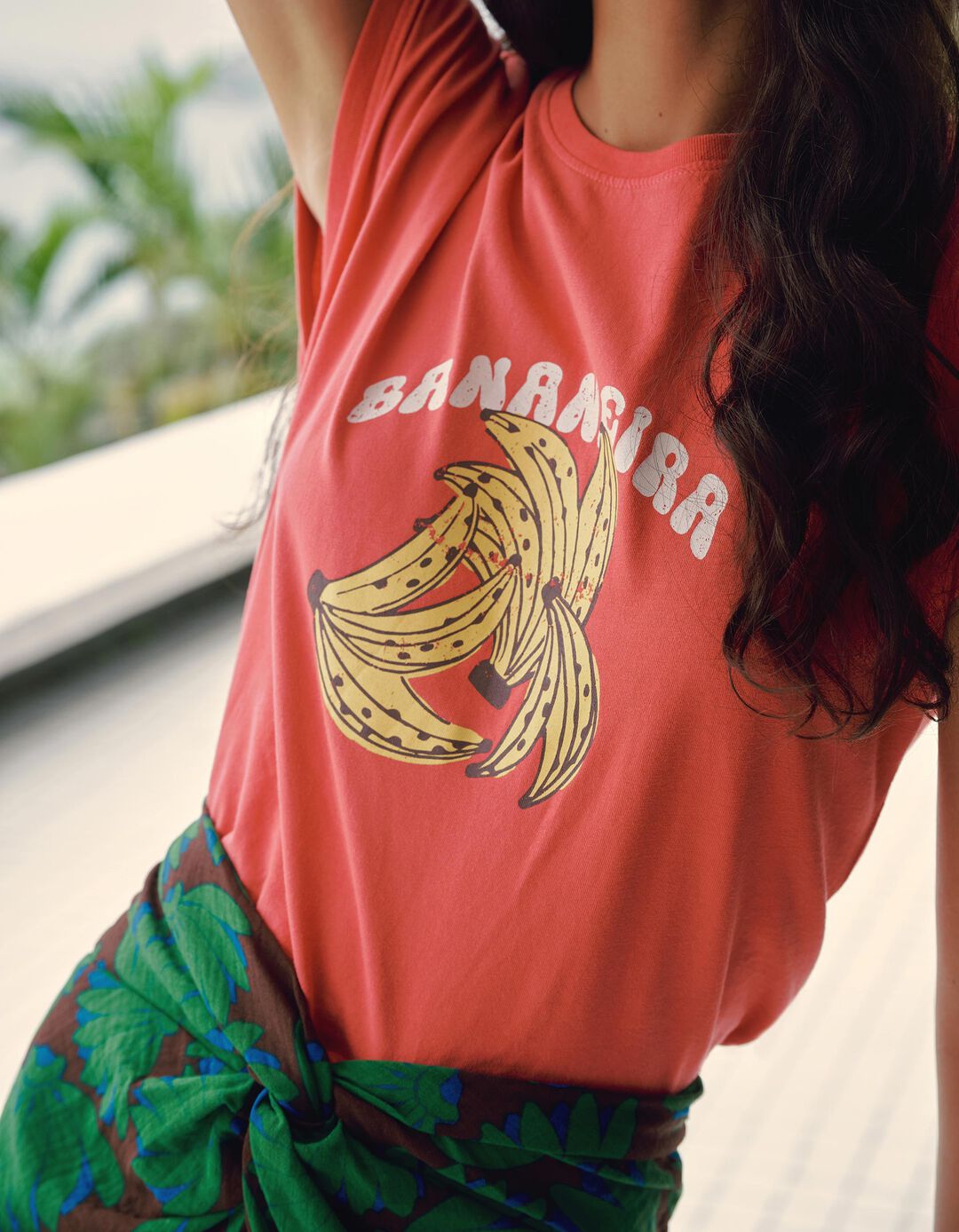 T-shirt Estampada, Mulher, Rosa Escuro