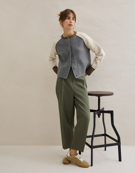 Comprar Online Casaco com L&atilde;, Mulher, Cinzento