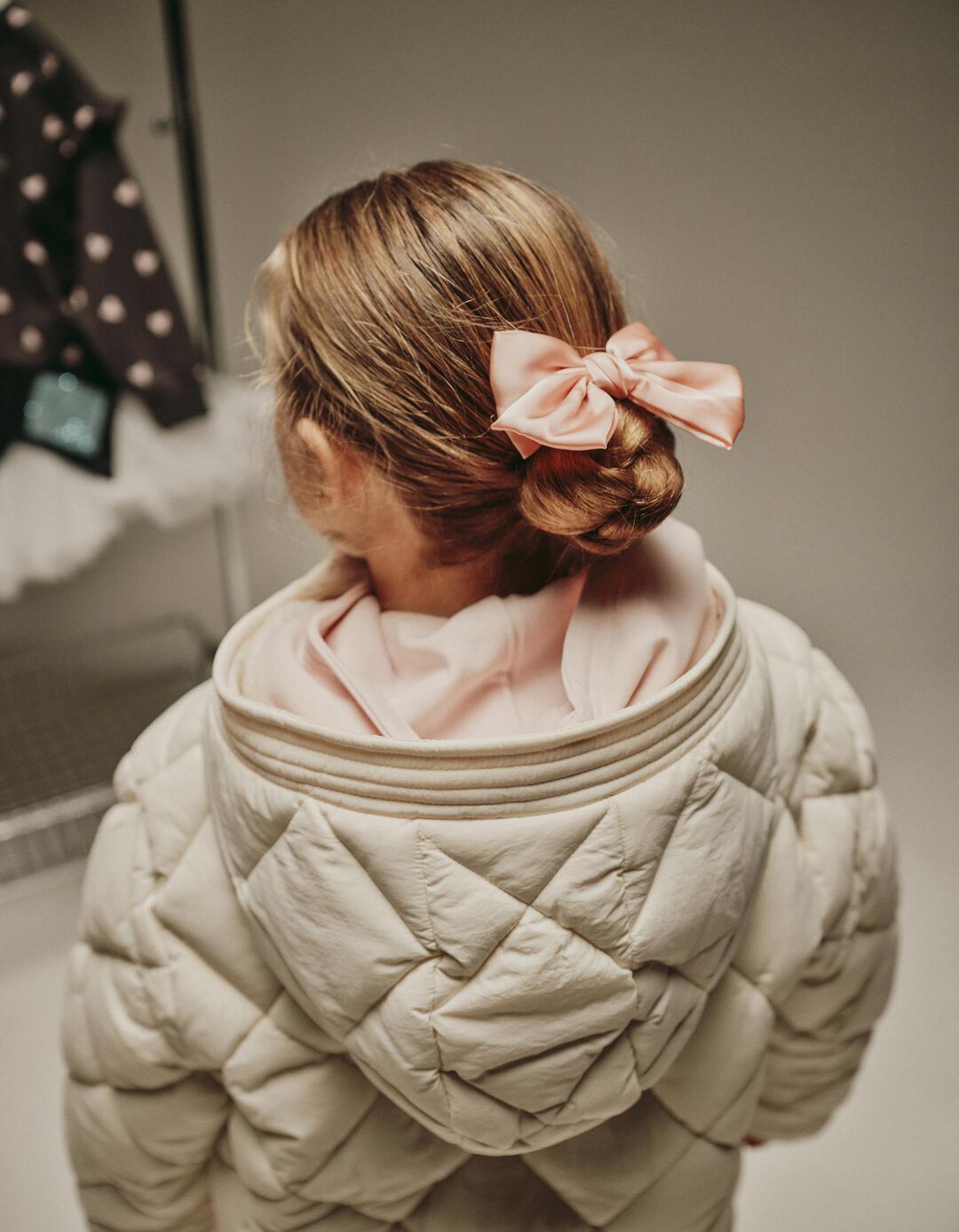 Casaco Acolchoado Capuz, Menina, Branco