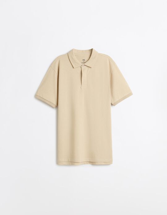 Comprar Online Polo Oxford Piquet, Homem, Bege Claro