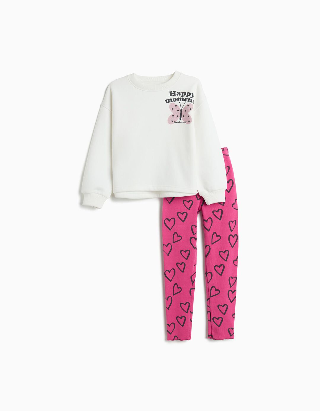 Conjunto de Jogging, Menina, Branco