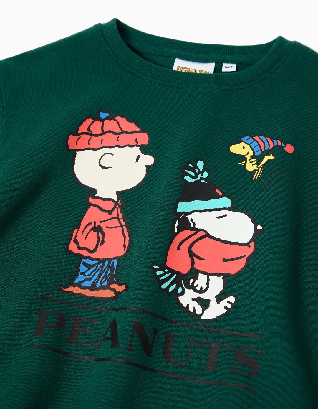Sweatshirt 'Snoopy', Menino, Verde Escuro
