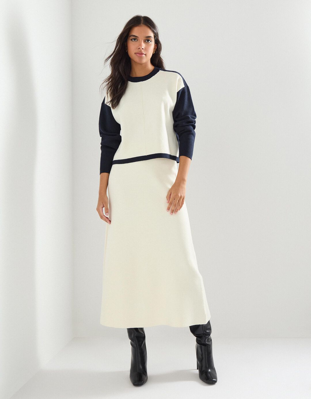 Camisola de Malha, Mulher, Azul Escuro