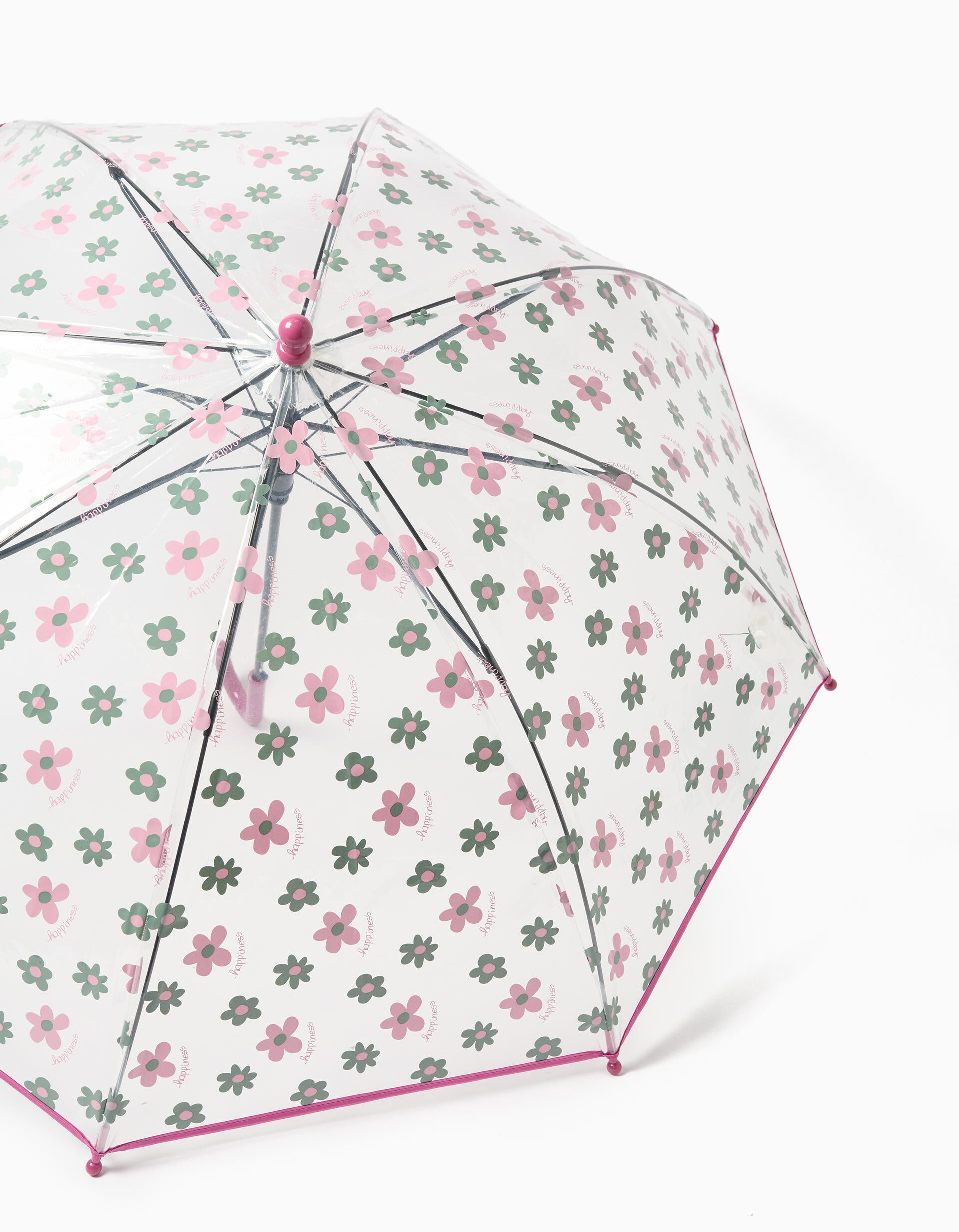 Comprar Online Guarda-chuva Transparente, Menina, Rosa 