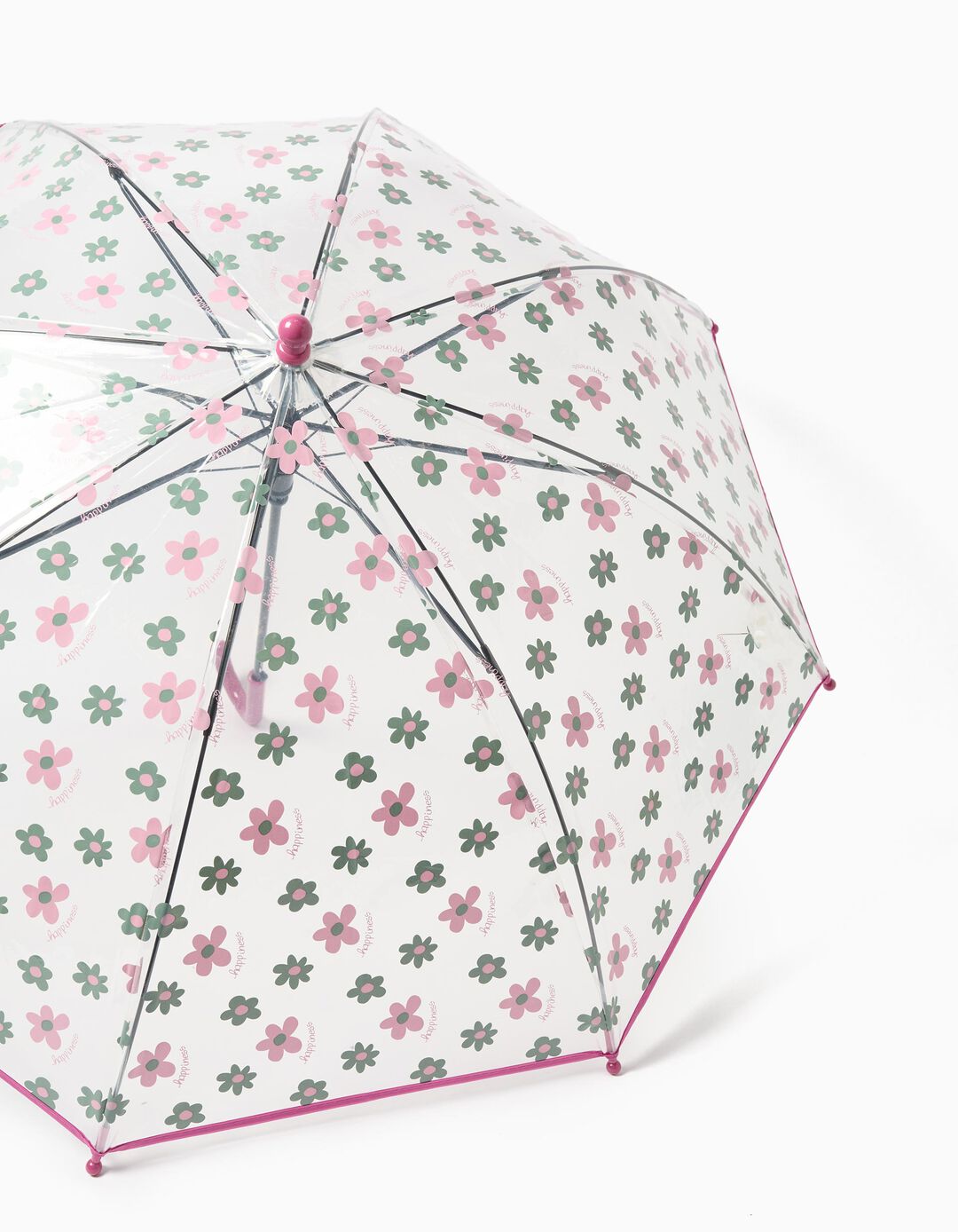 Guarda-chuva Transparente, Menina, Rosa 