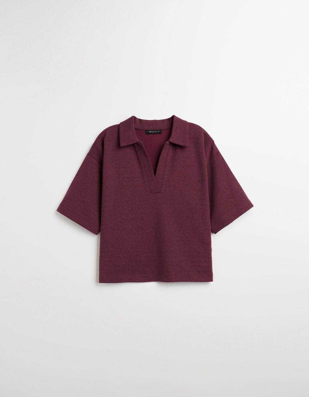 Polo, Mulher, Vermelho Escuro