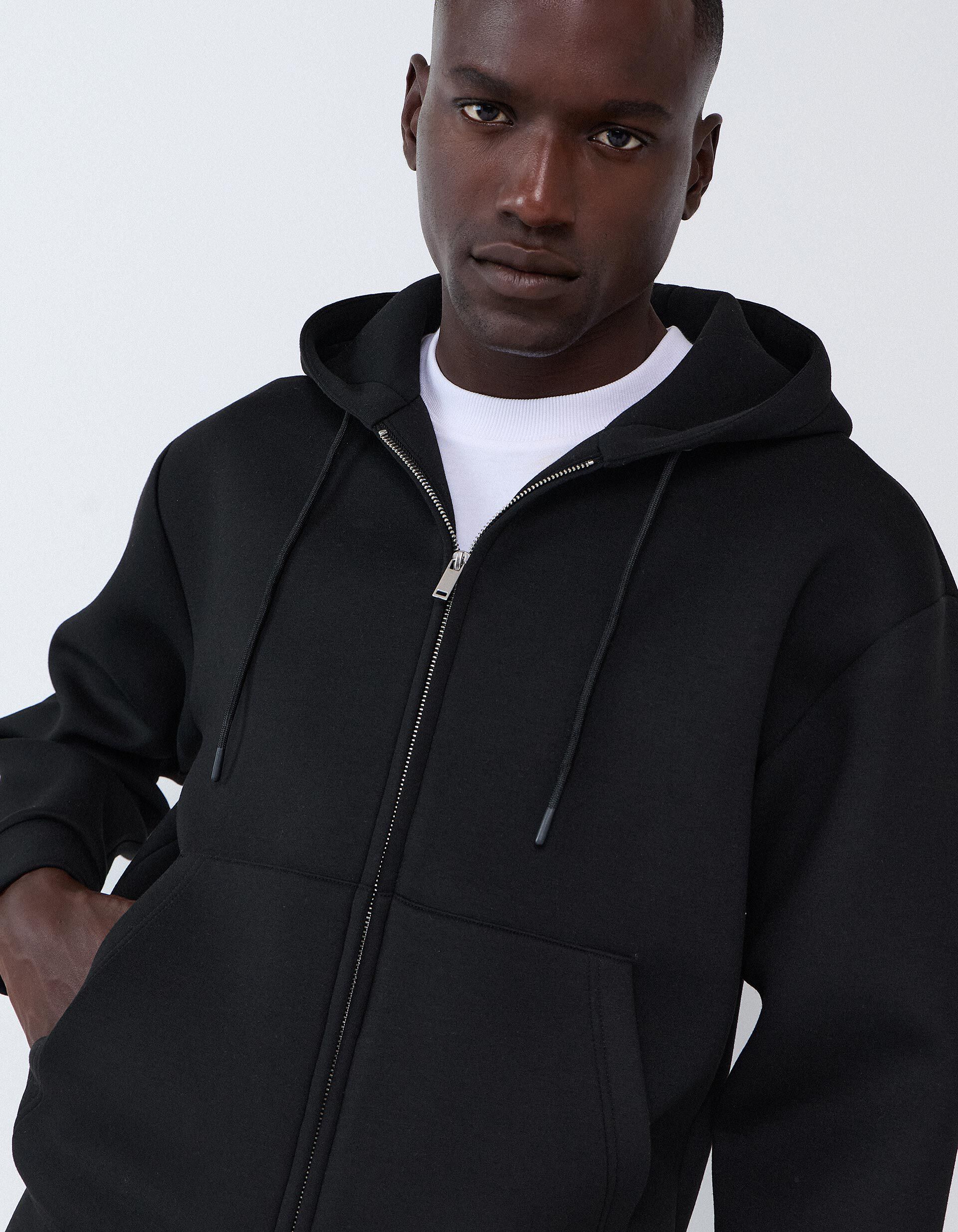 Comprar Online Casaco Com Capuz, Homem, Preto