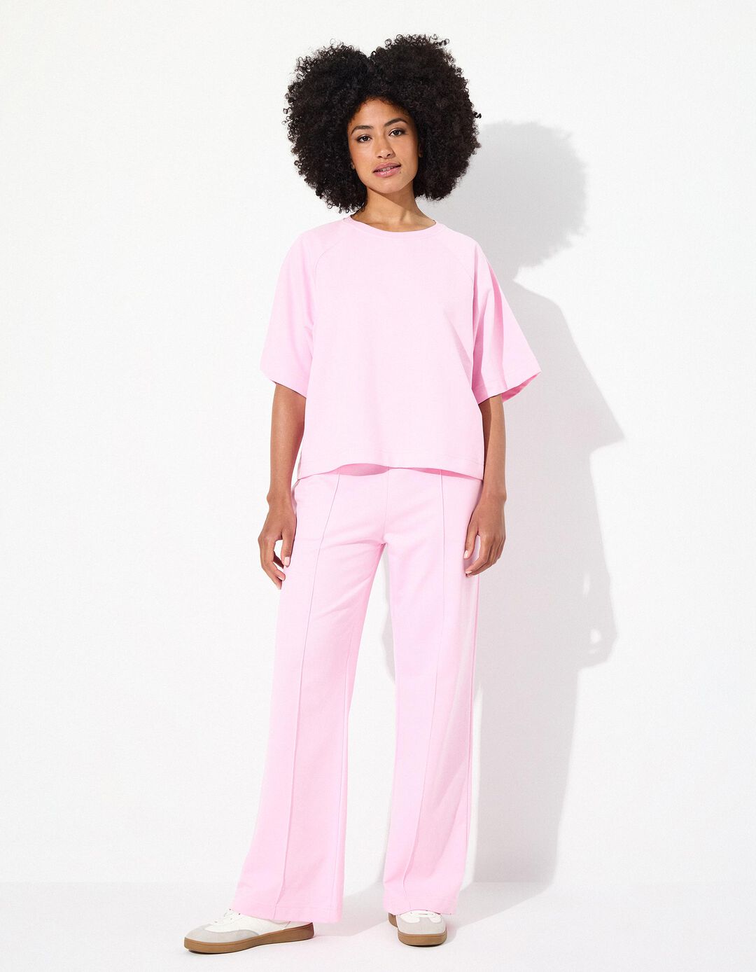 T-shirt Fleece, Mulher, Rosa