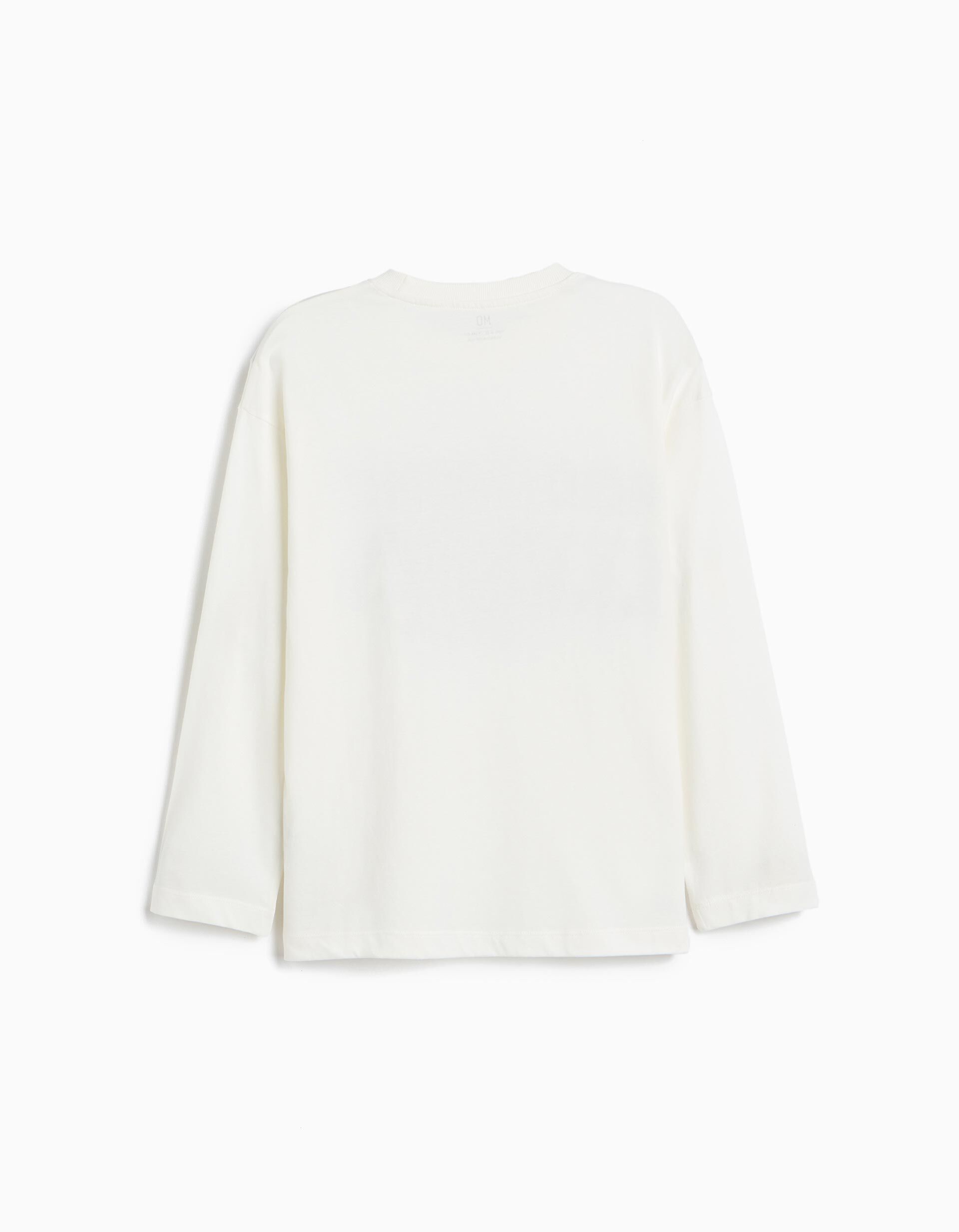 Comprar Online T-shirt De Manga Comprida, Menino, Branco