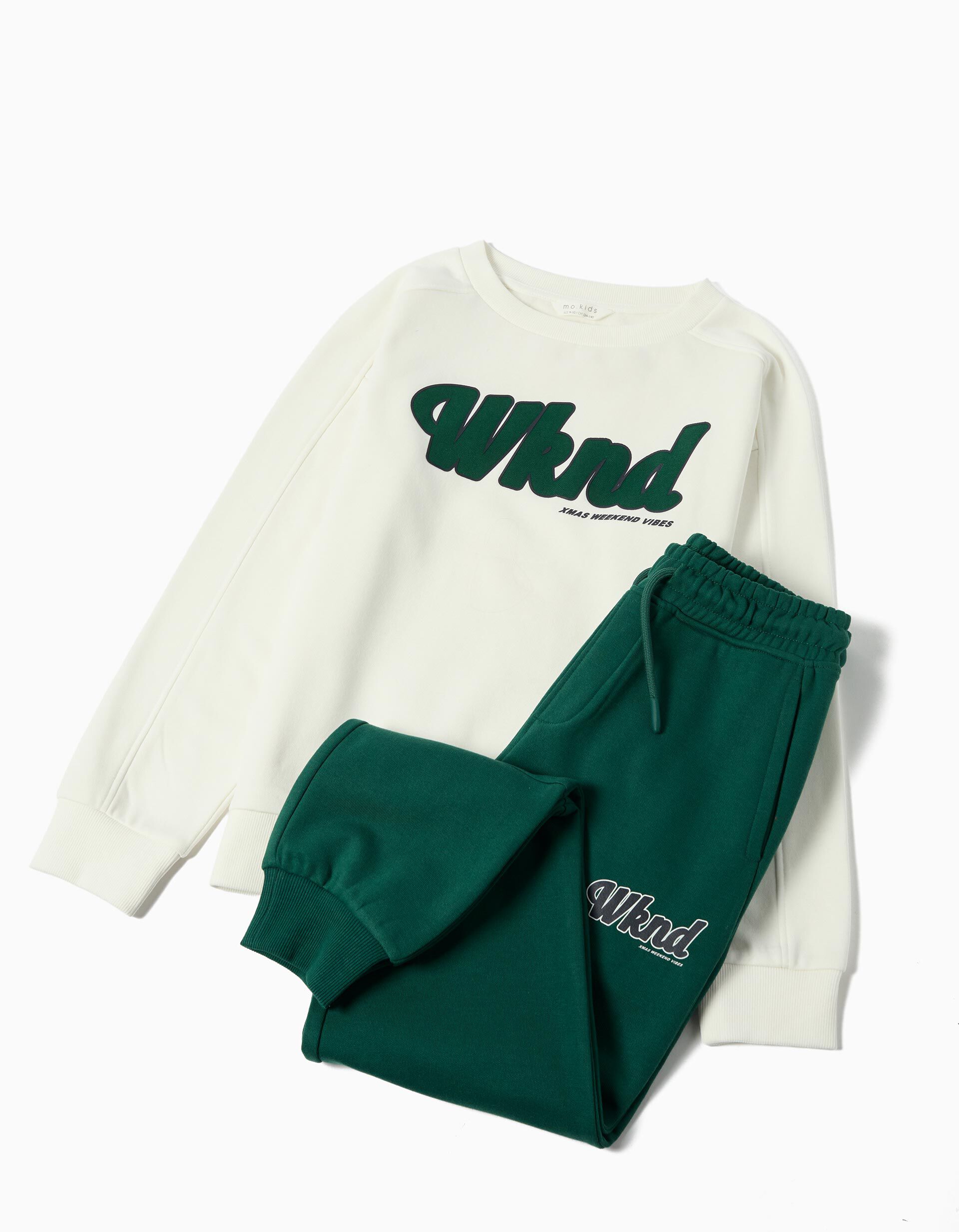 Comprar Online Conjunto de Jogging, Menino, Verde Escuro