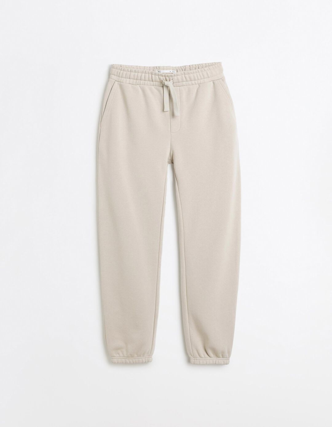 Cal&ccedil;as Jogger De Felpa, Homem, Bege Claro