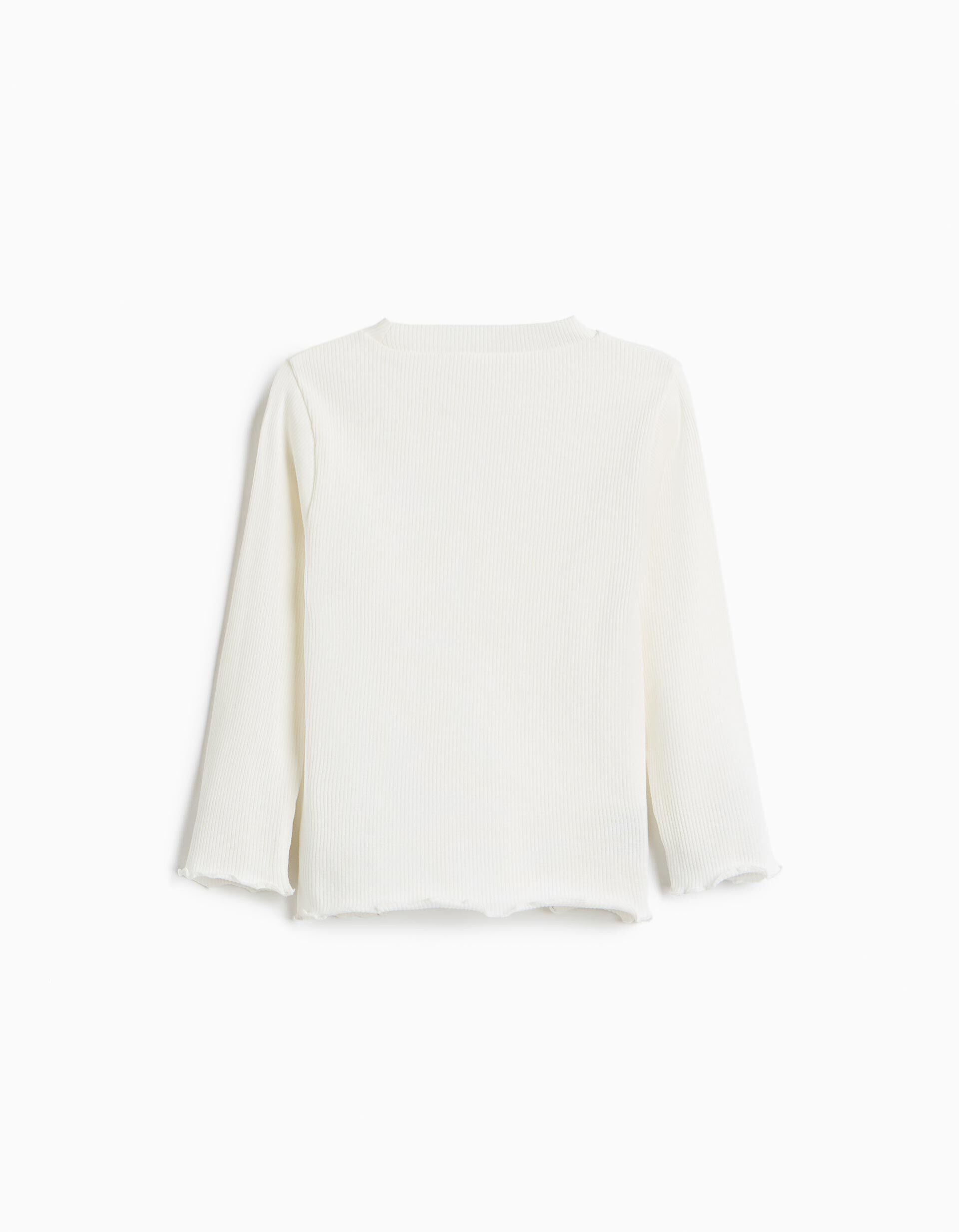 Comprar Online Camisola Canelada, Menina, Branco