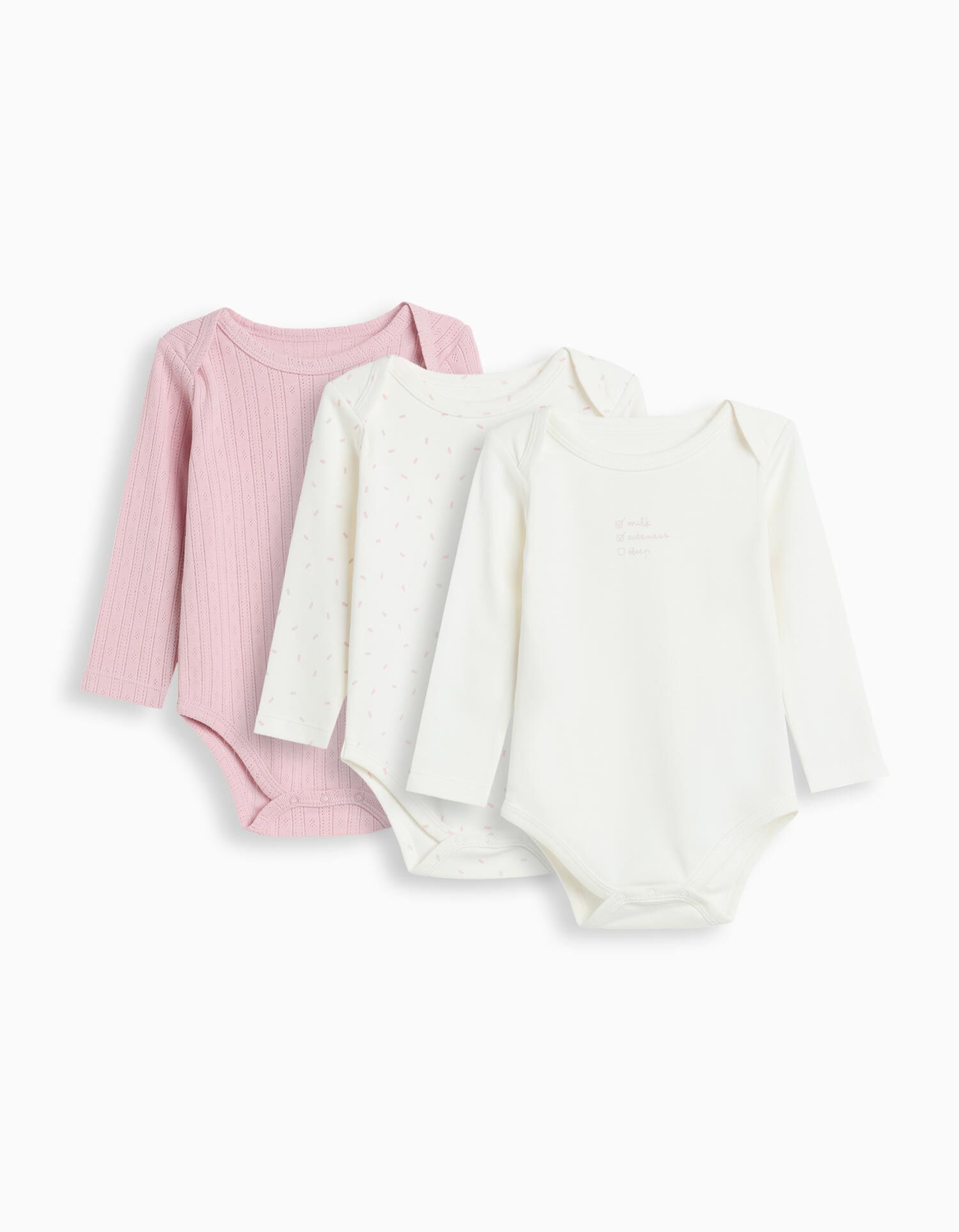 Comprar Online Pack 3 Bodies de Manga Comprida, Menina, Multicor