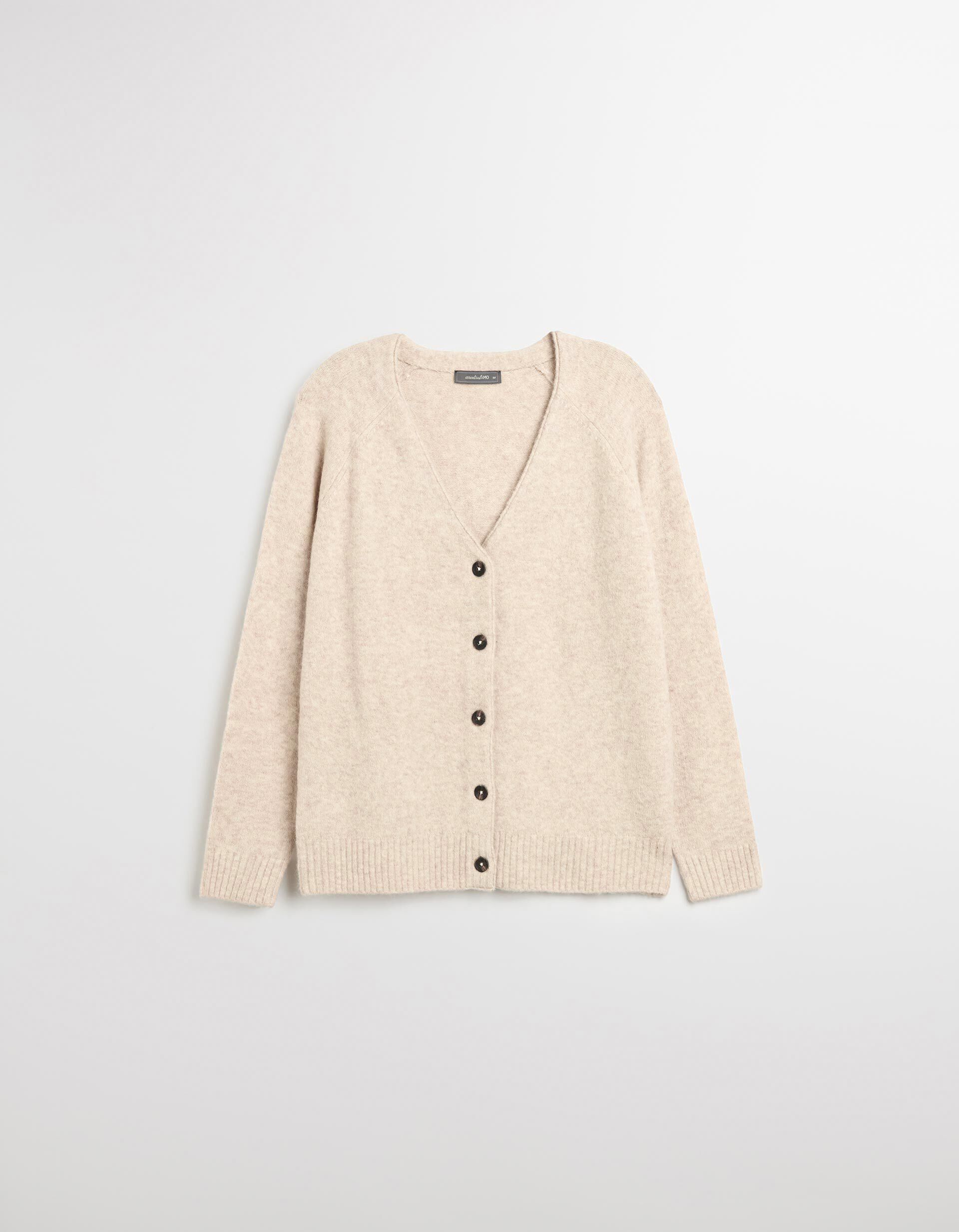 Comprar Online Casaco de Malha, Mulher, Bege Claro