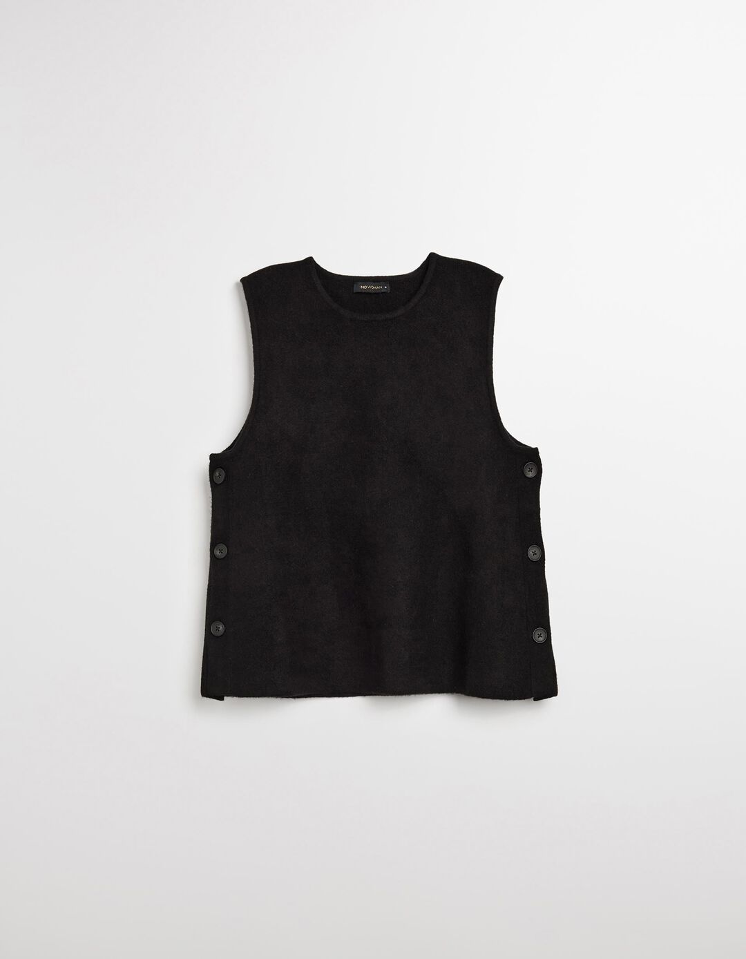 Colete de Malha, Mulher, Preto