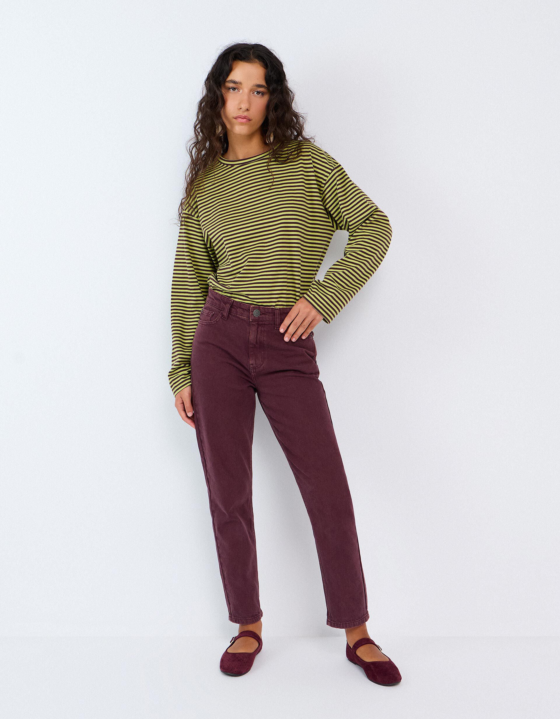 Comprar Online Cal&ccedil;as De Ganga Mom Fit, Mulher, Rosa Escuro