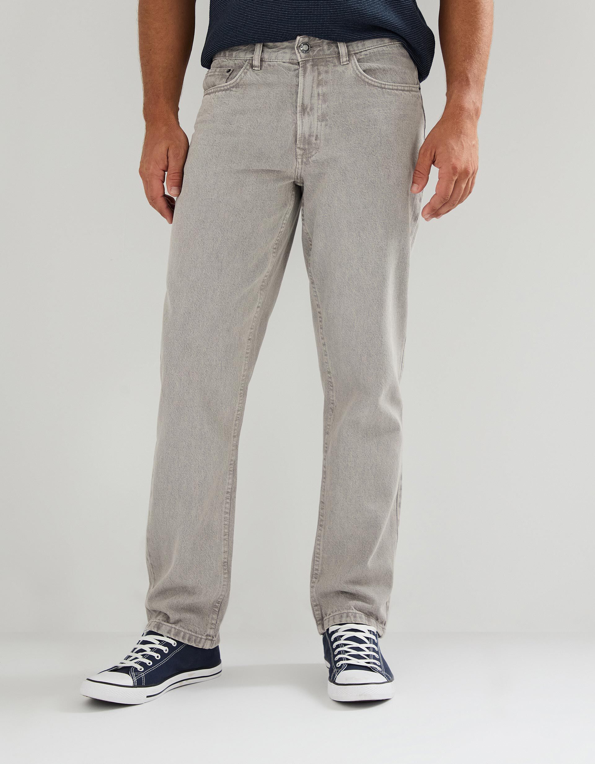 Comprar Online Cal&ccedil;as 'Relaxed Fit', Homem, Cinzento