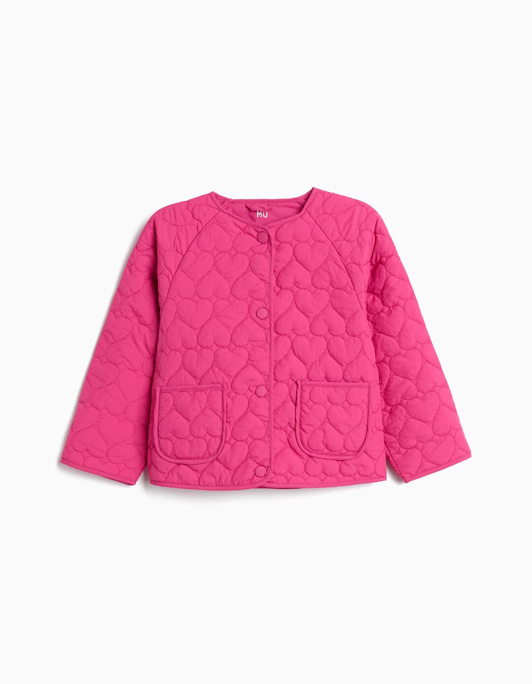 Casaco Acolchoado, Menina, Rosa Escuro