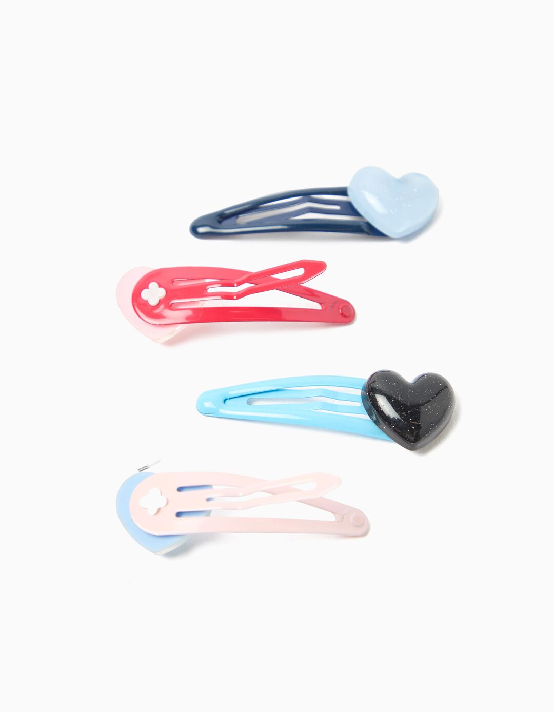 Pack de 4 Ganchos de Cabelo, Menina, Multicor