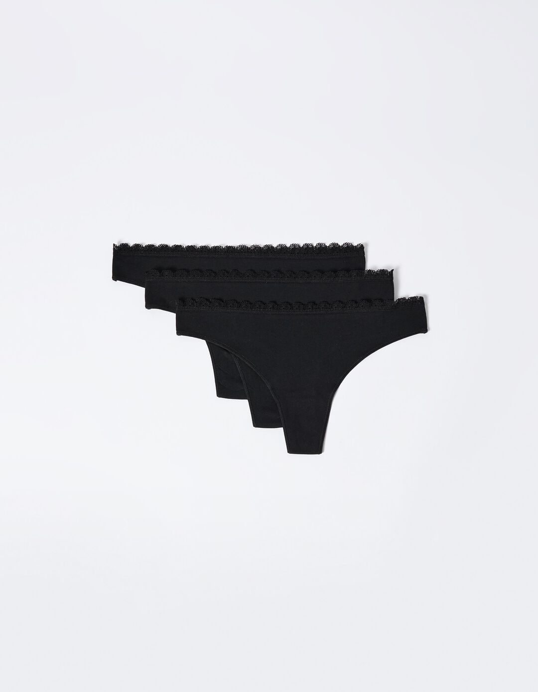 Cuecas Tanga, Mulher, Preto