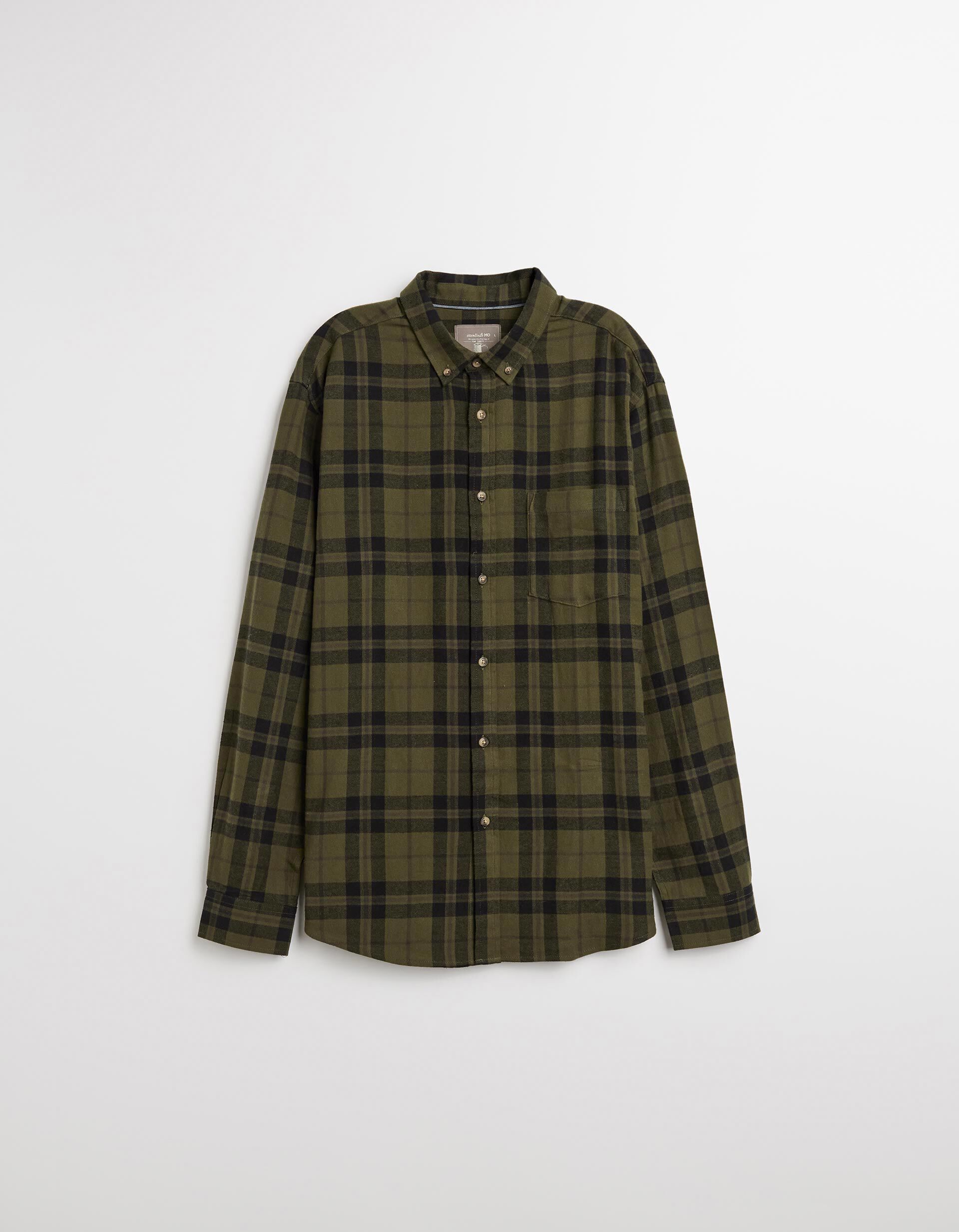 Comprar Online Camisa Flanela de Xadrez, Homem, Verde Escuro