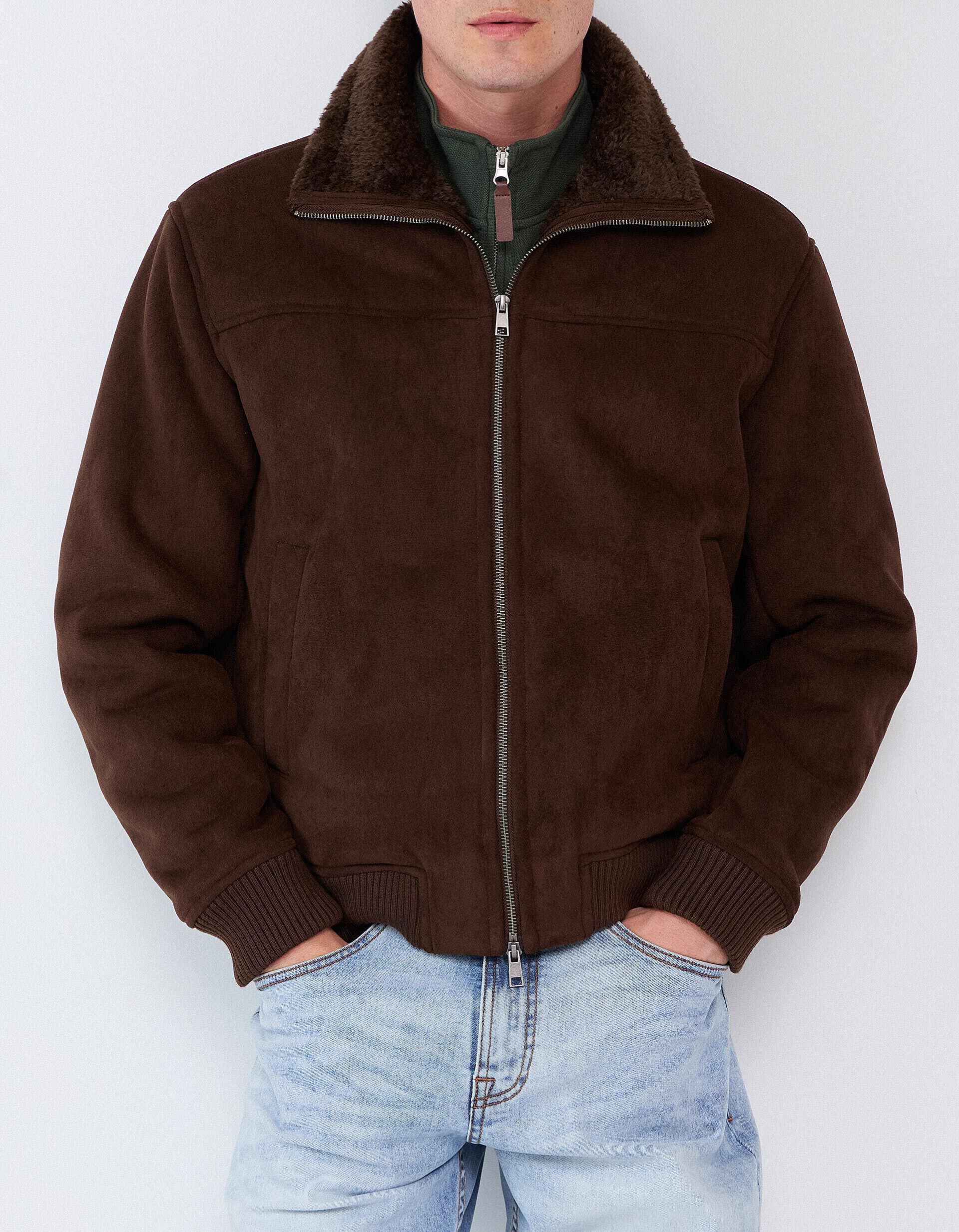 Comprar Online Casaco De Pele Shearling, Homem, Castanho