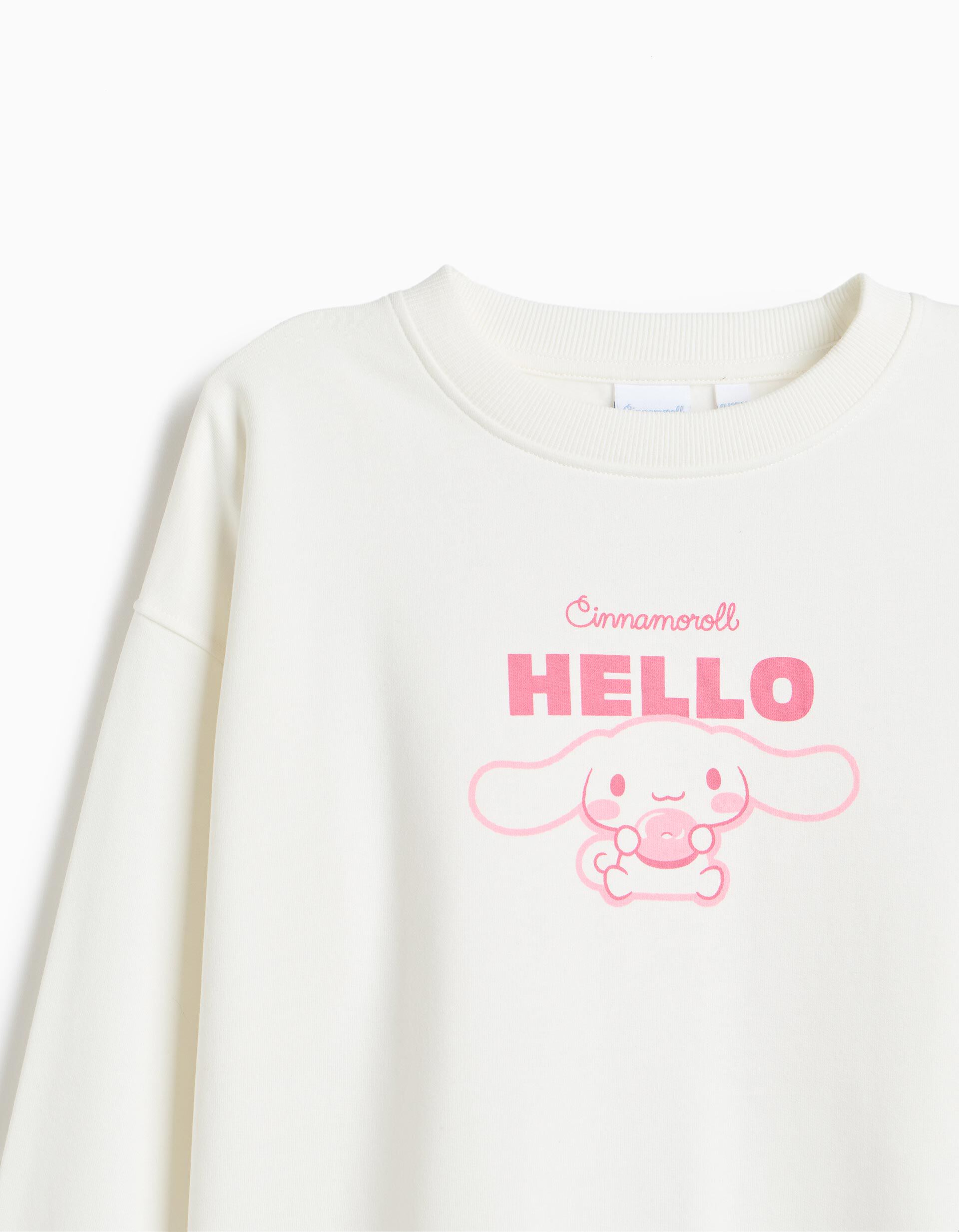 Comprar Online Sweatshirt Cardada 'Cinnamoroll', Menina, Branco