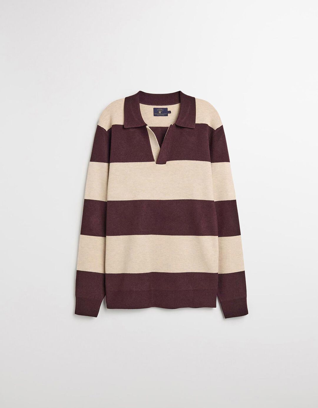 Polo de Malha, Homem, Castanho Escuro