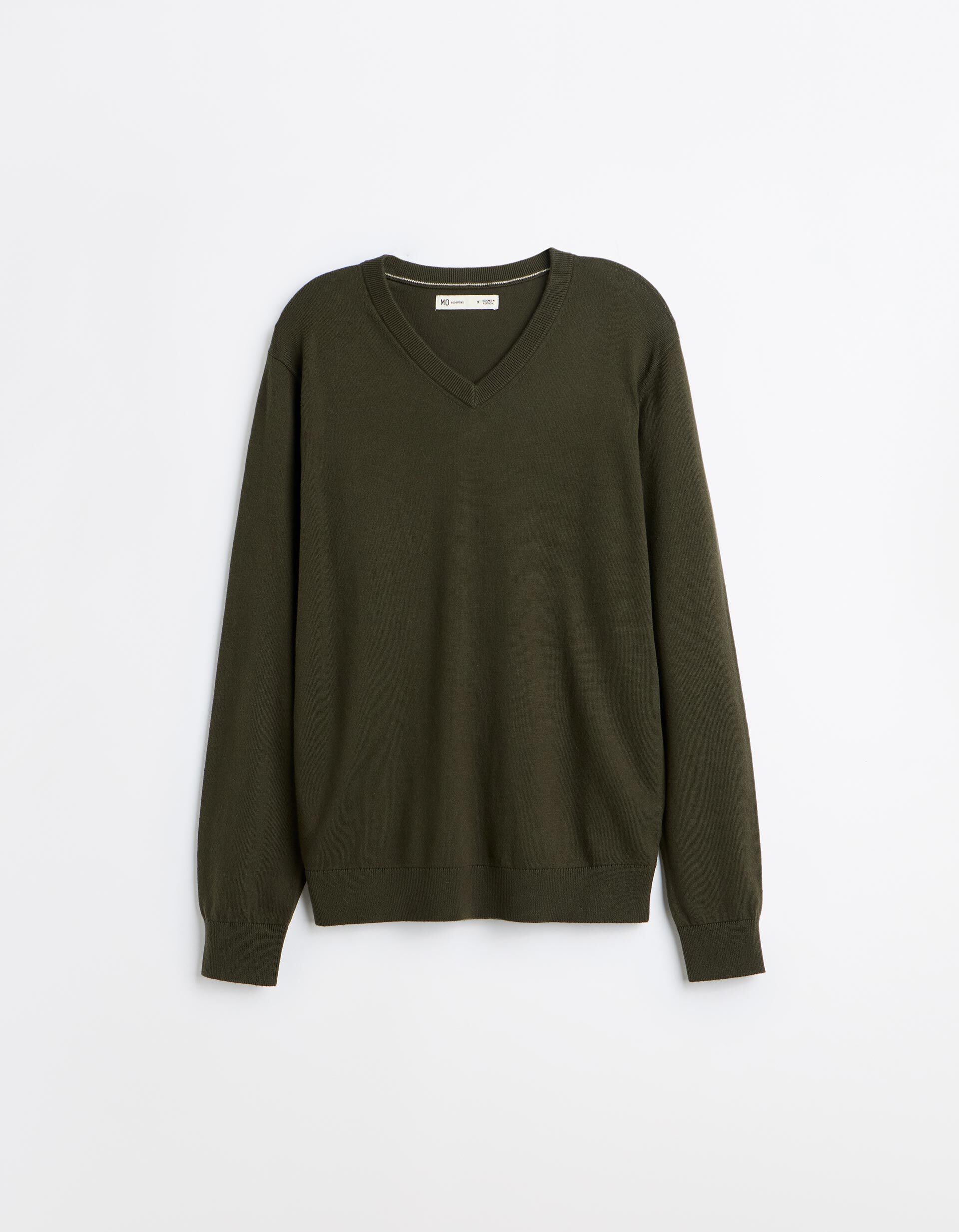 Comprar Online Camisola Com Caxemira, Homem, Verde Escuro