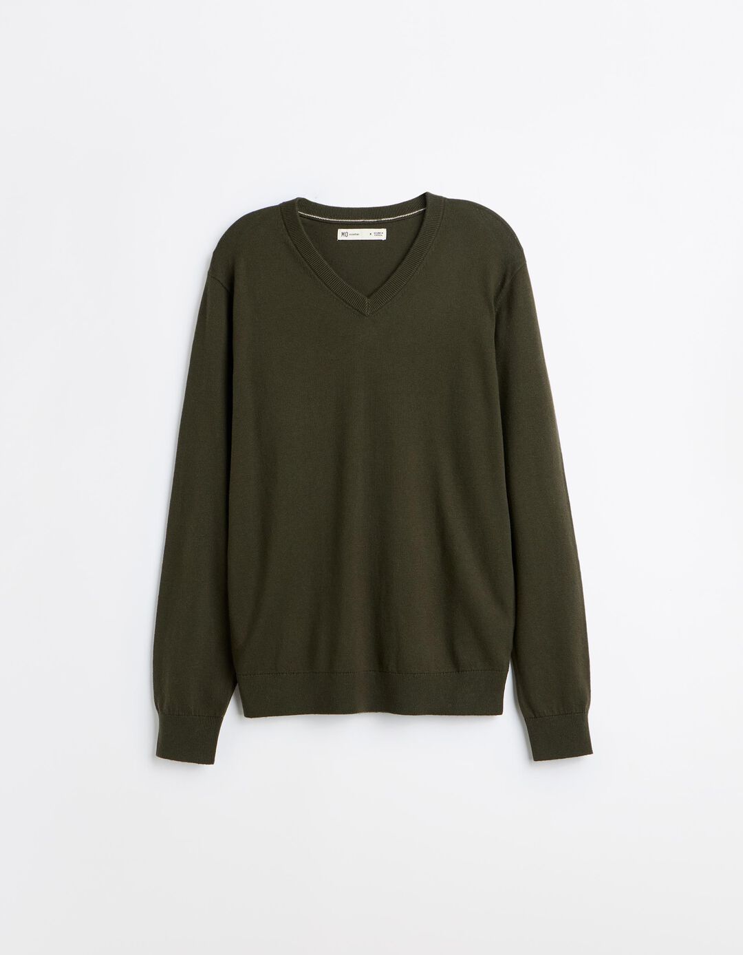 Camisola Com Caxemira, Homem, Verde Escuro