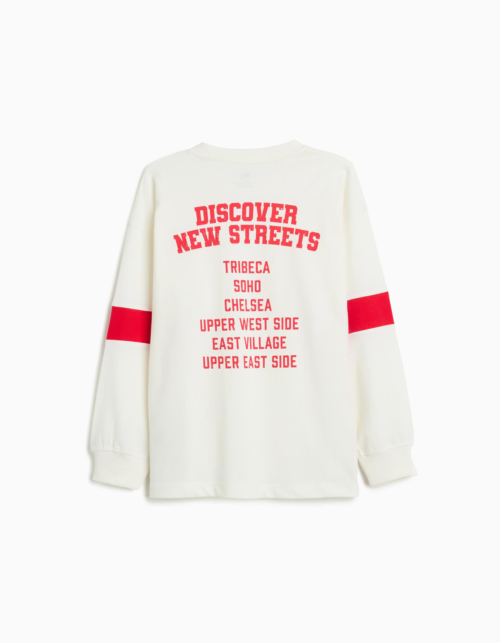 Comprar Online T-shirt de Manga Comprida, Menino, Branco