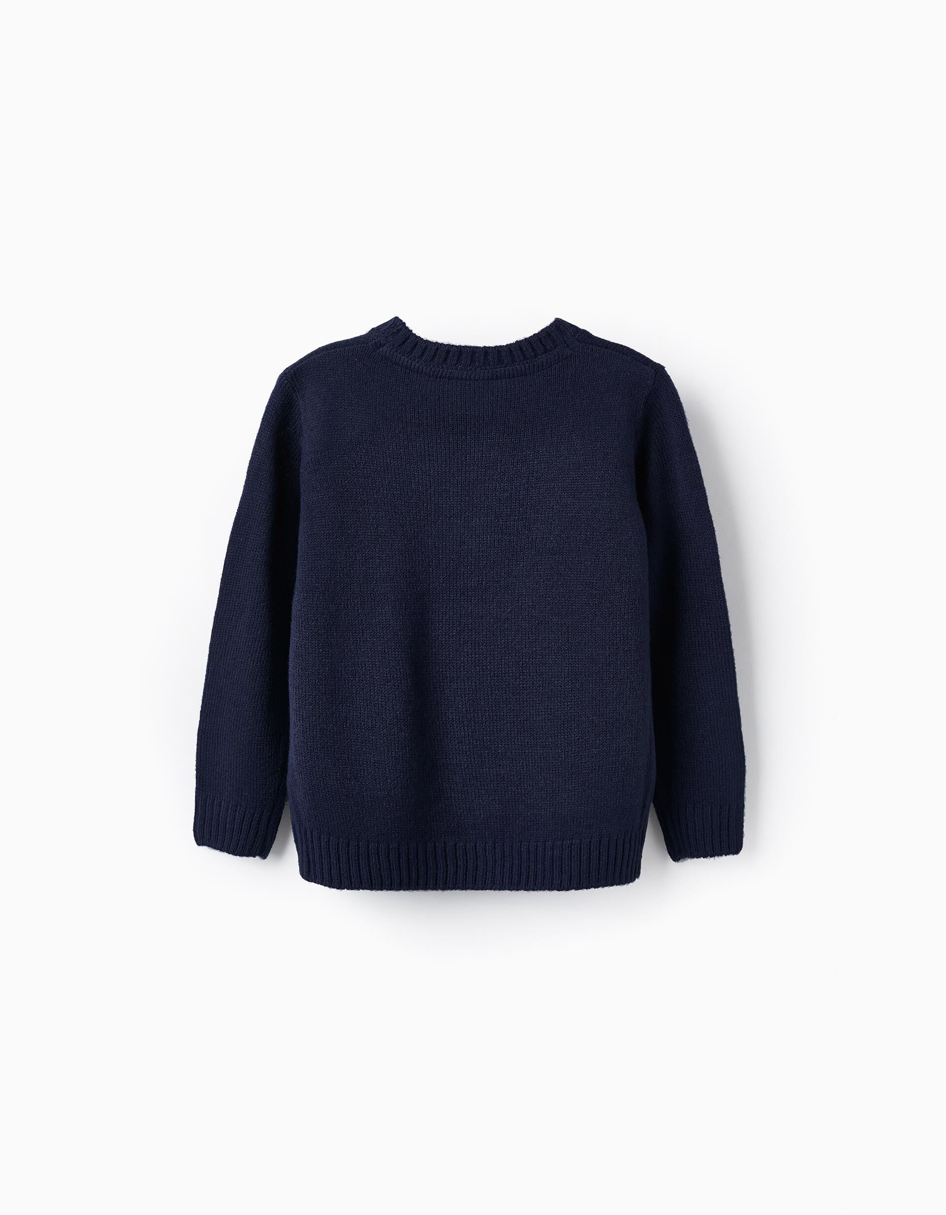 Comprar Online Thick Knit Sweater for Children 'Polar Bear', Dark Blue