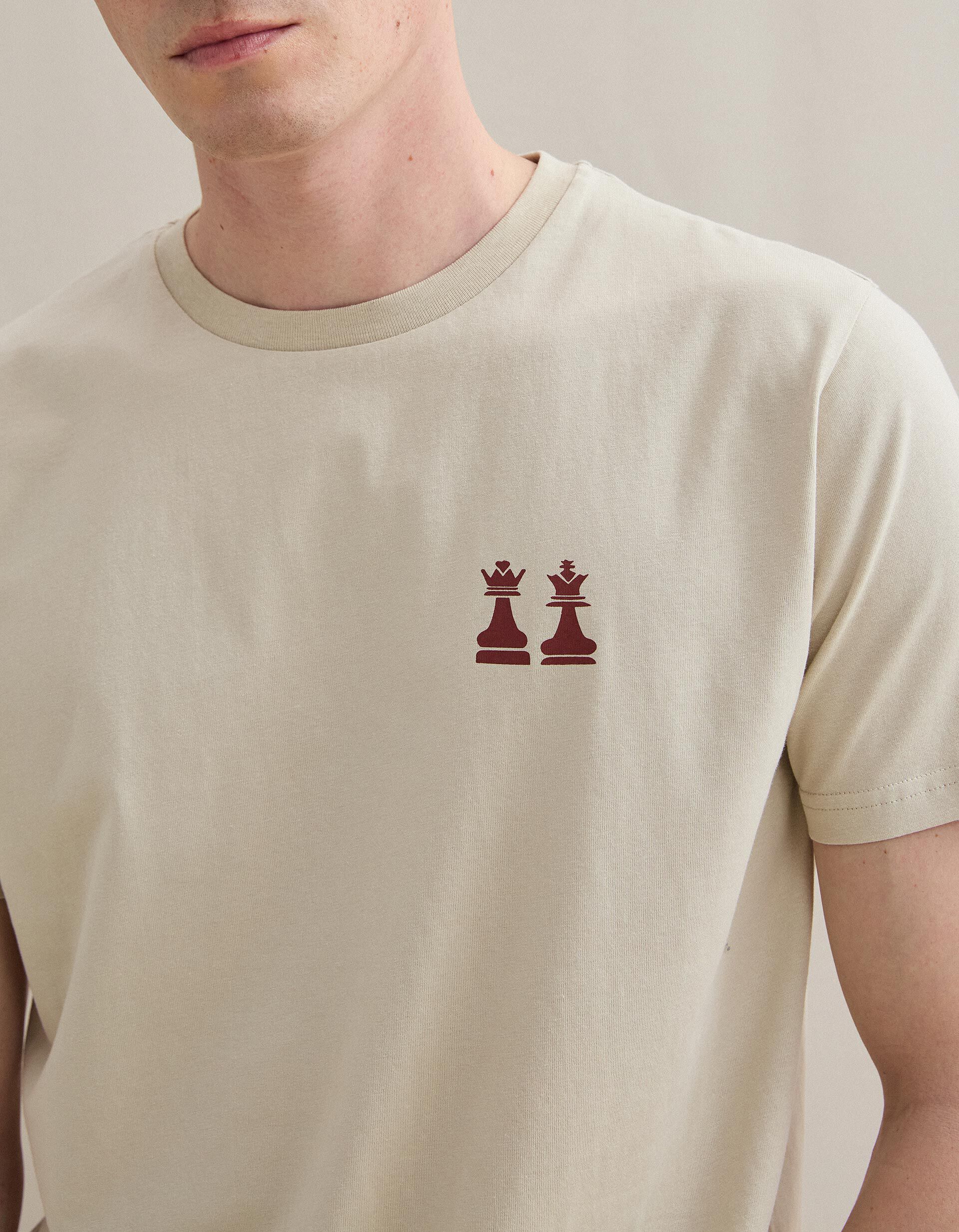 Comprar Online T-shirt Jersey Estampado, Homem, Bege