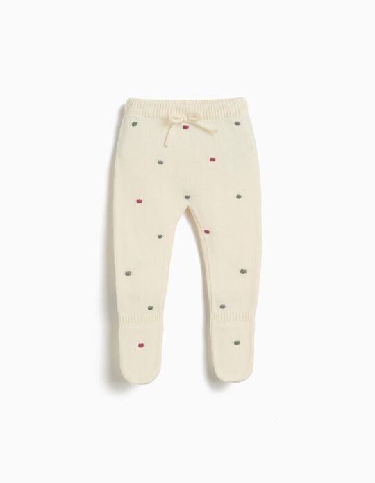 Comprar Online Calças com Pés de Malha, Recém-Nascido, Branco