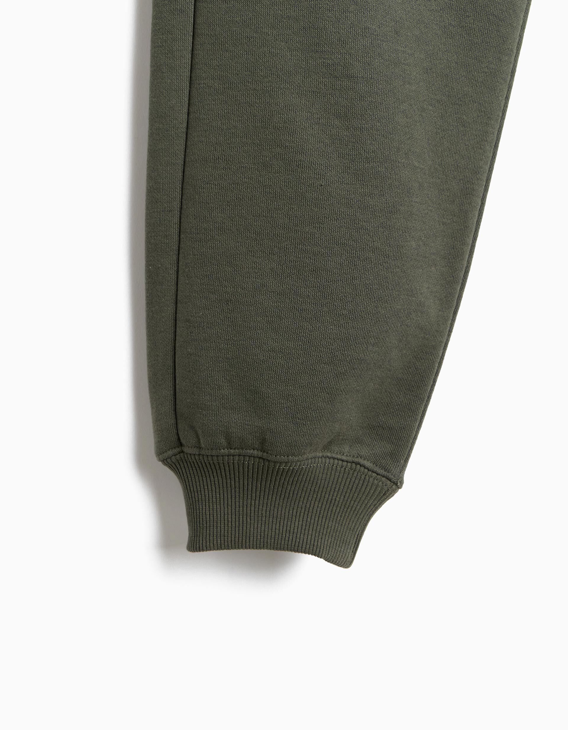 Comprar Online Cal&ccedil;as Jogger De Felpa, Menino, Verde Escuro
