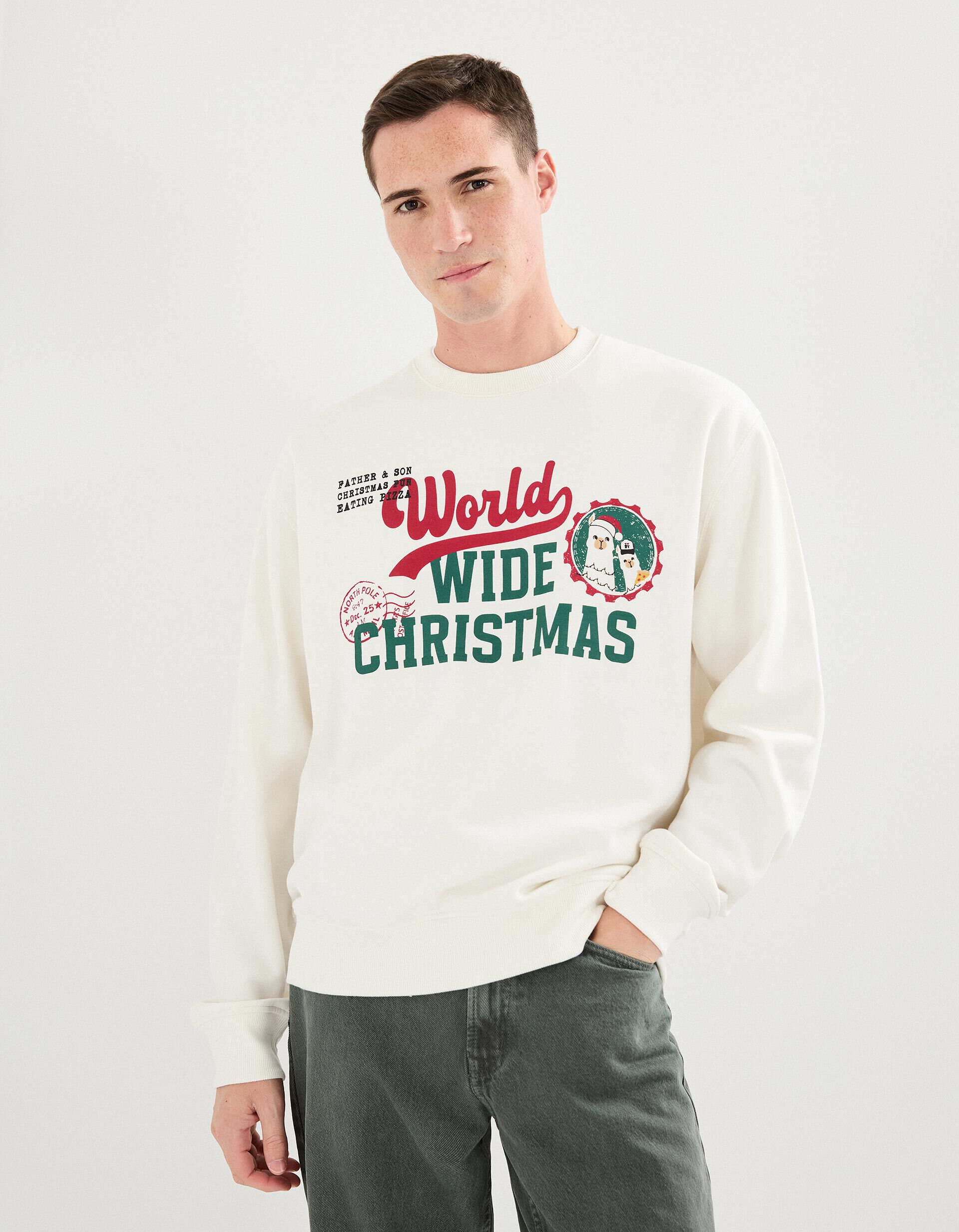 Comprar Online Sweatshirt de Natal, Homem, Cru