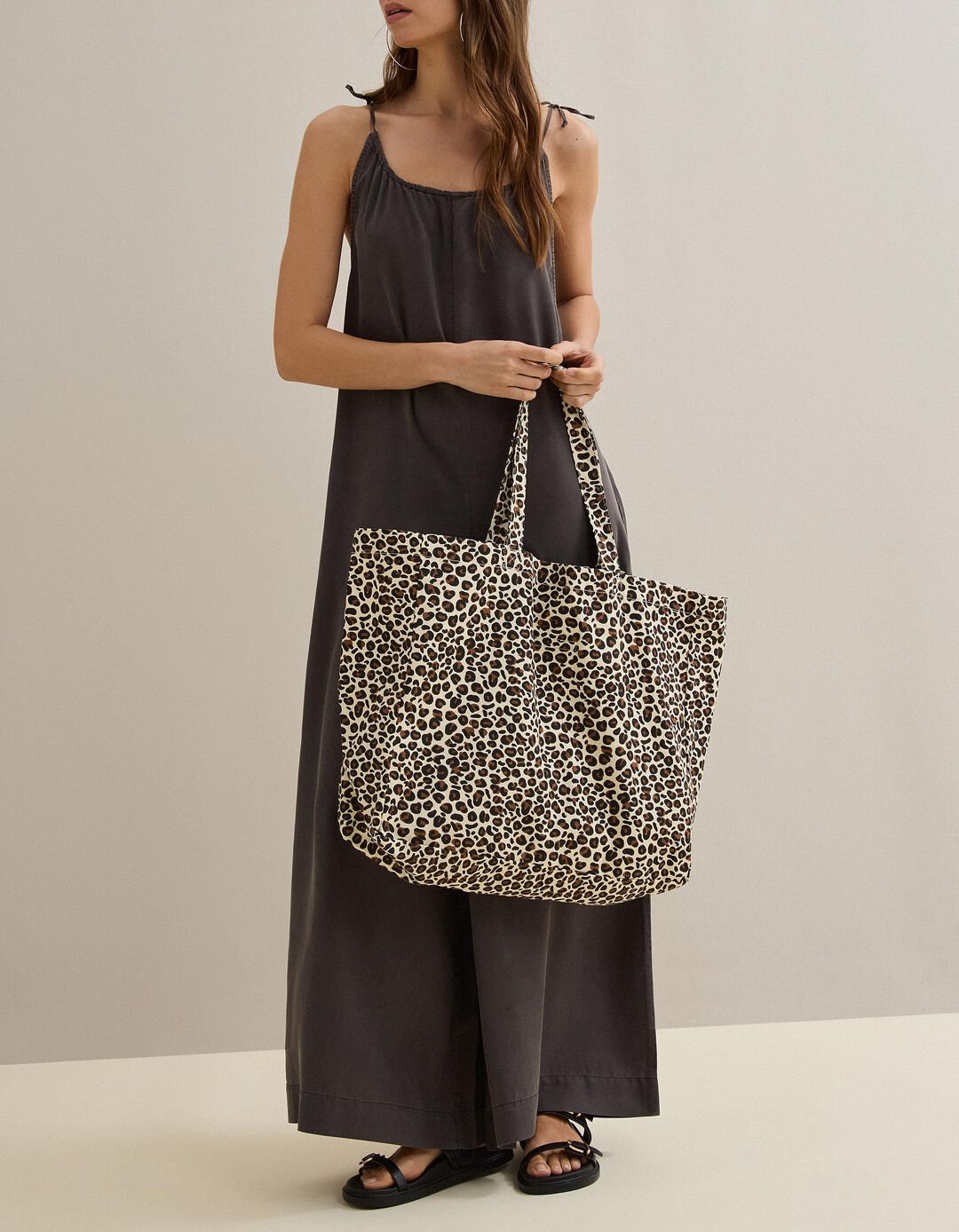 Mala Canvas, Mulher, Bege