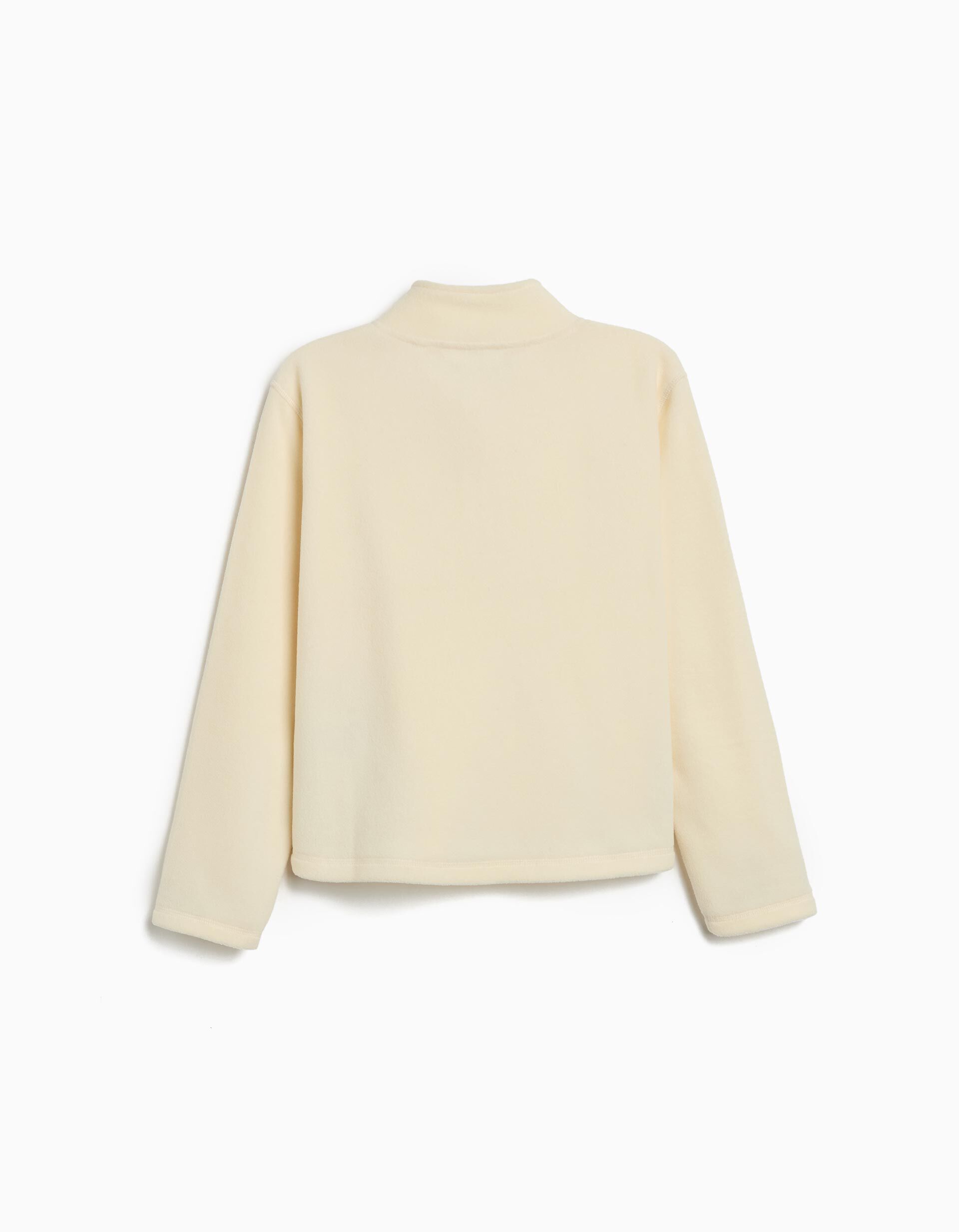 Comprar Online Camisola Polar com Fecho, Menina, Branco