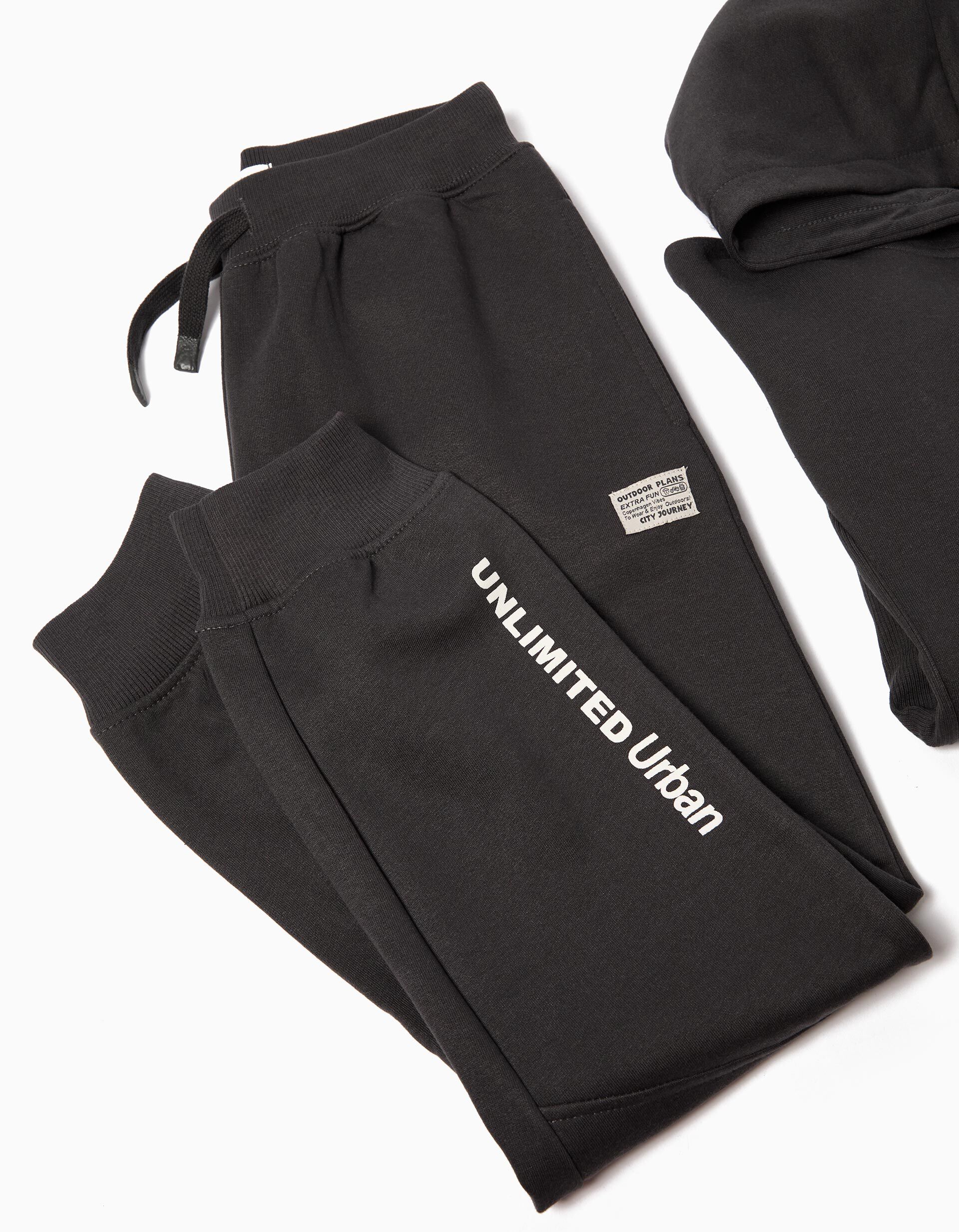 Comprar Online Conjunto de Jogging, Menino, Cinzento Escuro