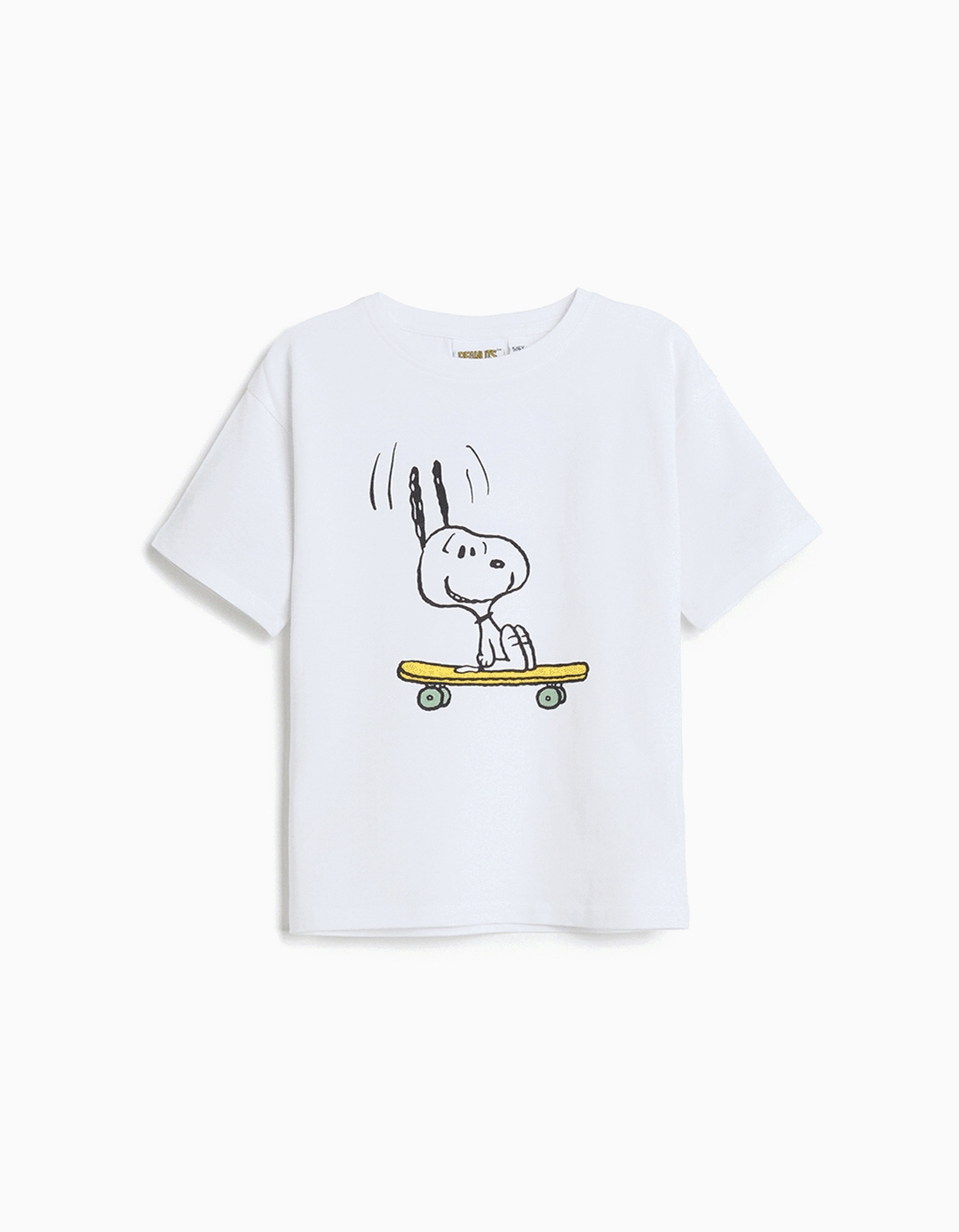 T-shirt 'Snoopy', Menino, Branco