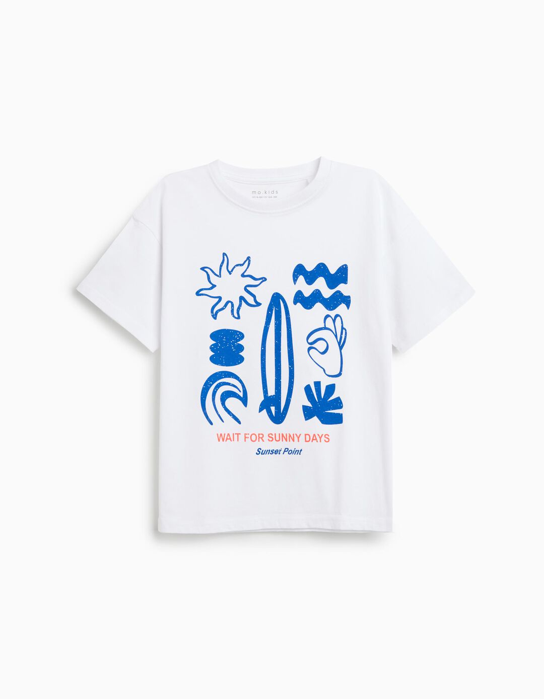 T-shirt Estampado, Menino, Branco