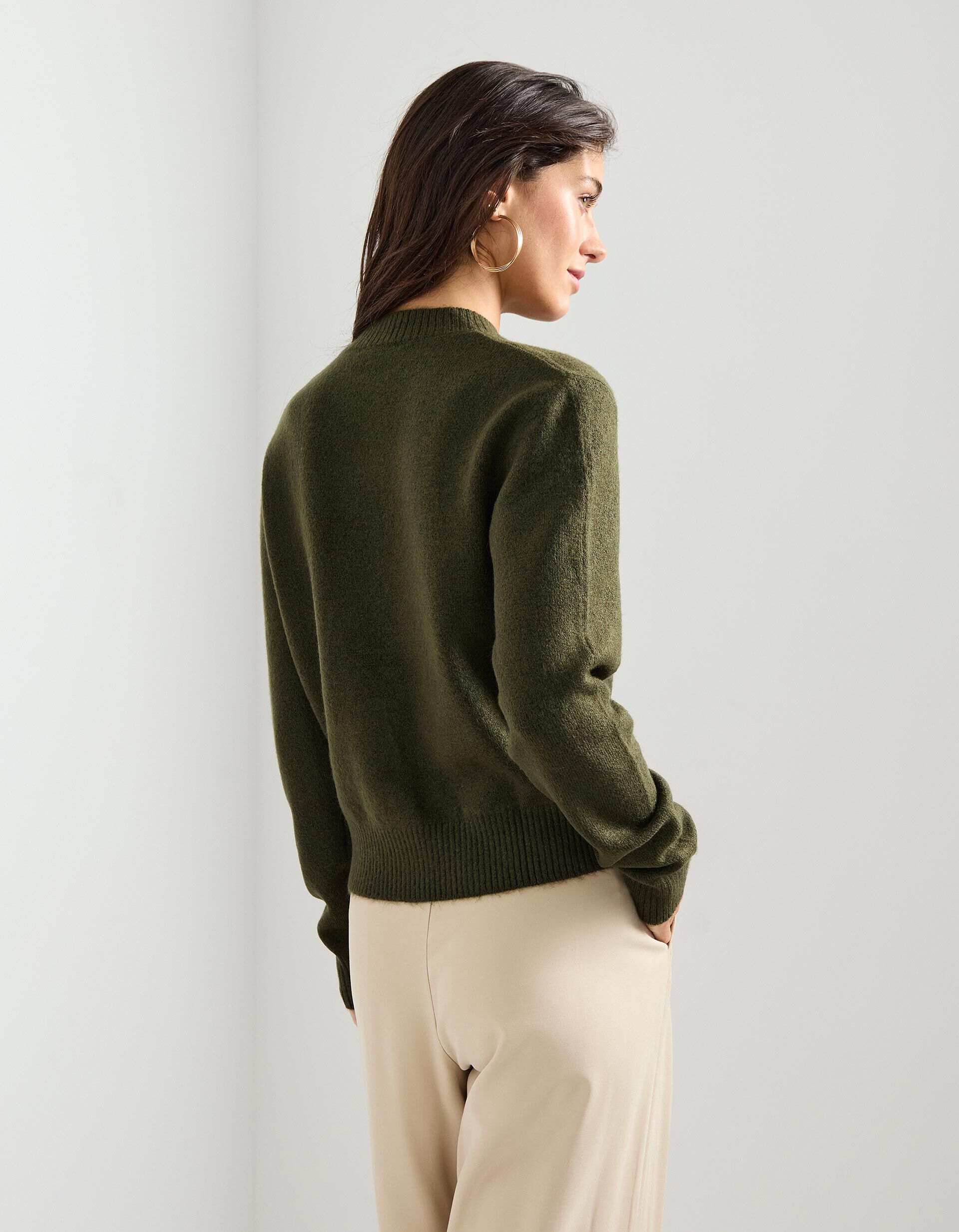 Comprar Online Casaco de Malha, Mulher, Verde