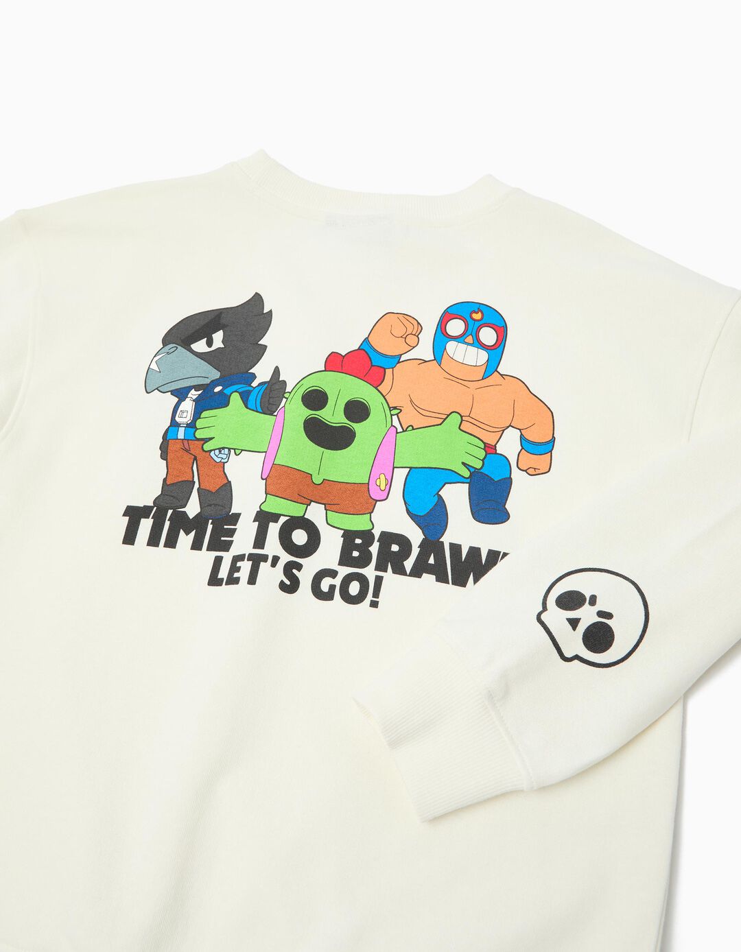 Sweatshirt de Felpa 'Brawl Stars', Menino, Branco