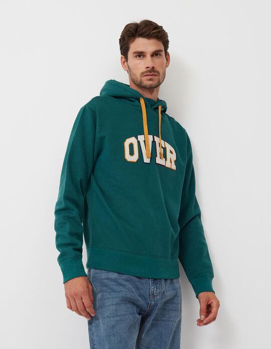 Hooded Sweatshirt, Men, Green