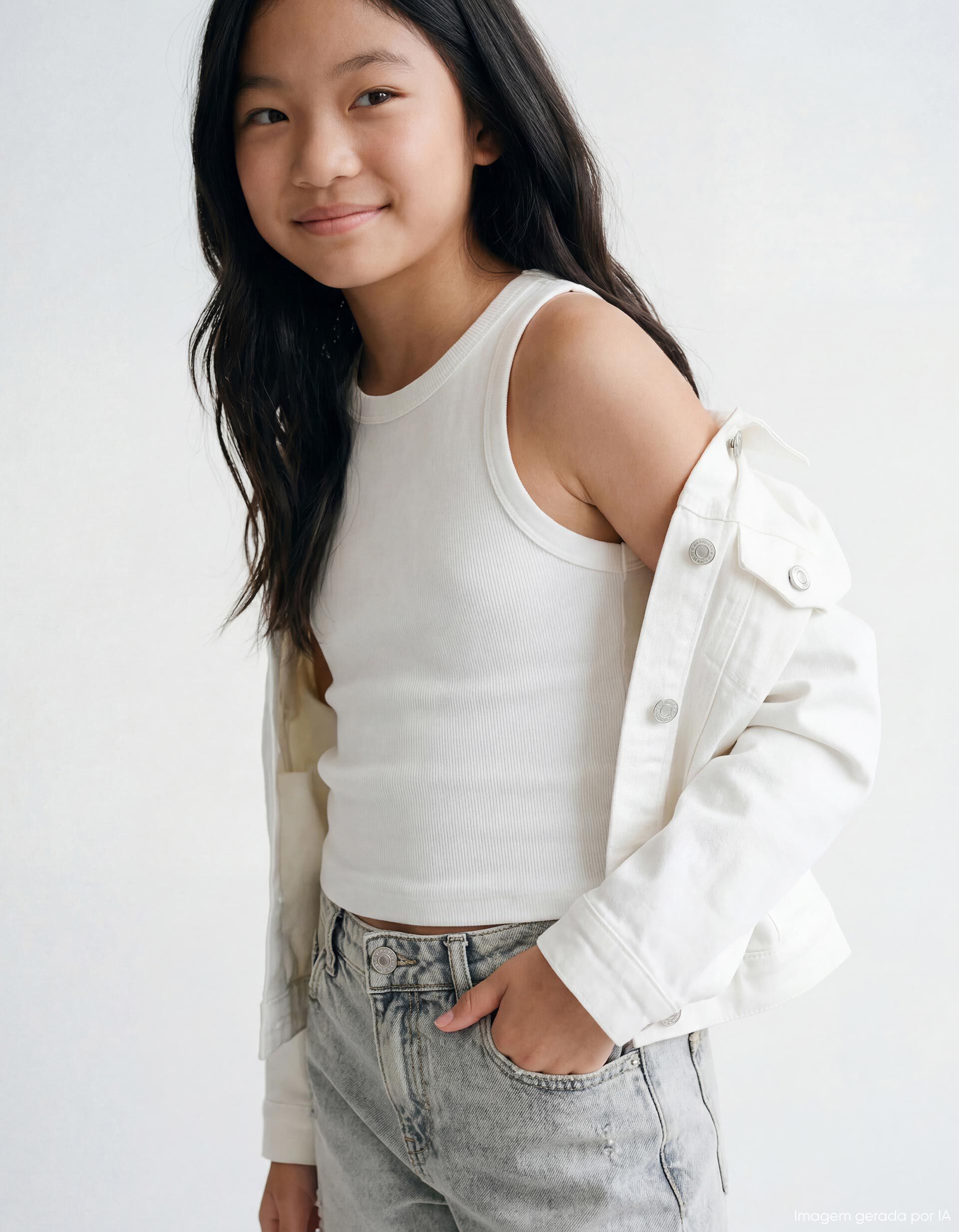 Comprar Online Top, Menina, Branco