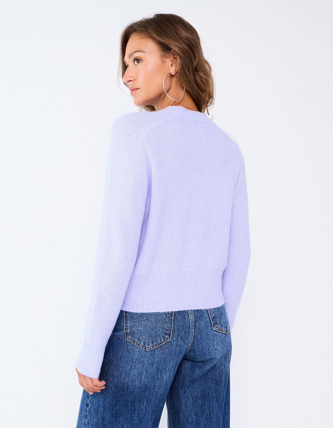 Camisola De Malha, Mulher, Roxo Claro