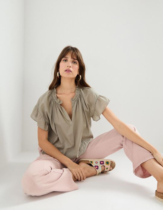 Comprar Online Blusa, Mulher, Verde Claro 