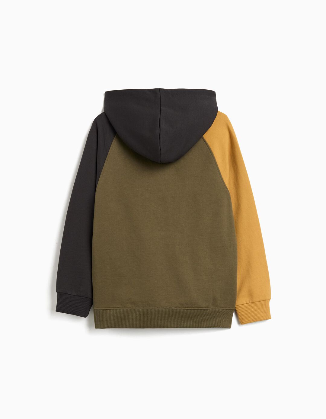 Sweatshirt de Felpa Capuz, Menino, Verde Escuro