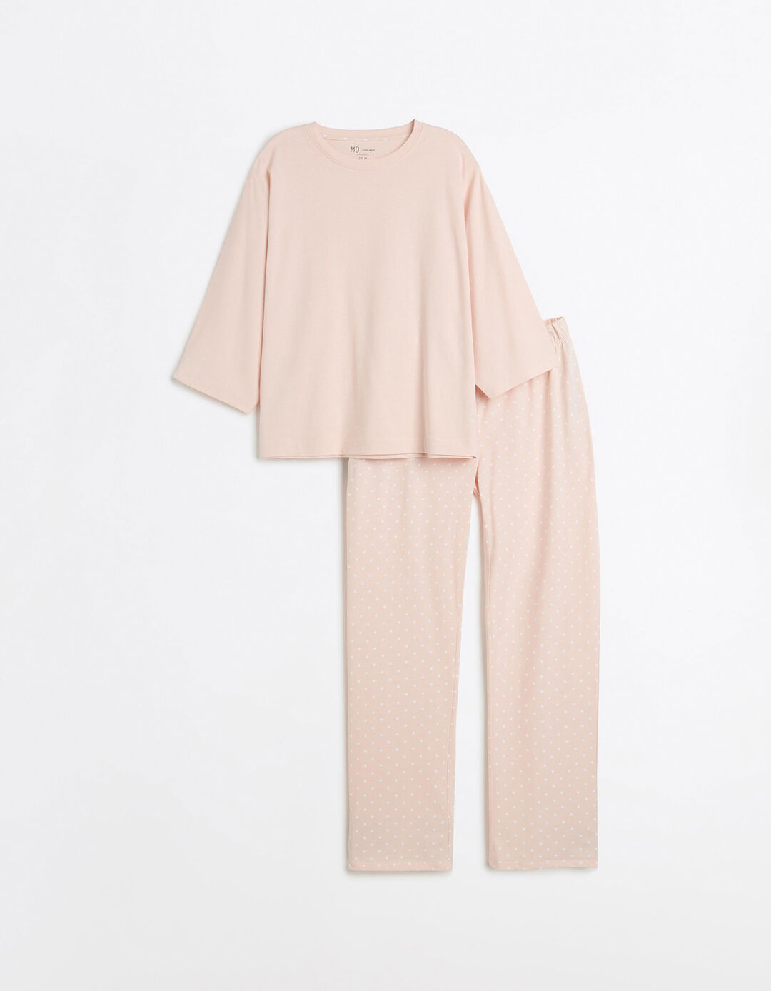 Pijama com Bolinhas, Mulher, Rosa Claro